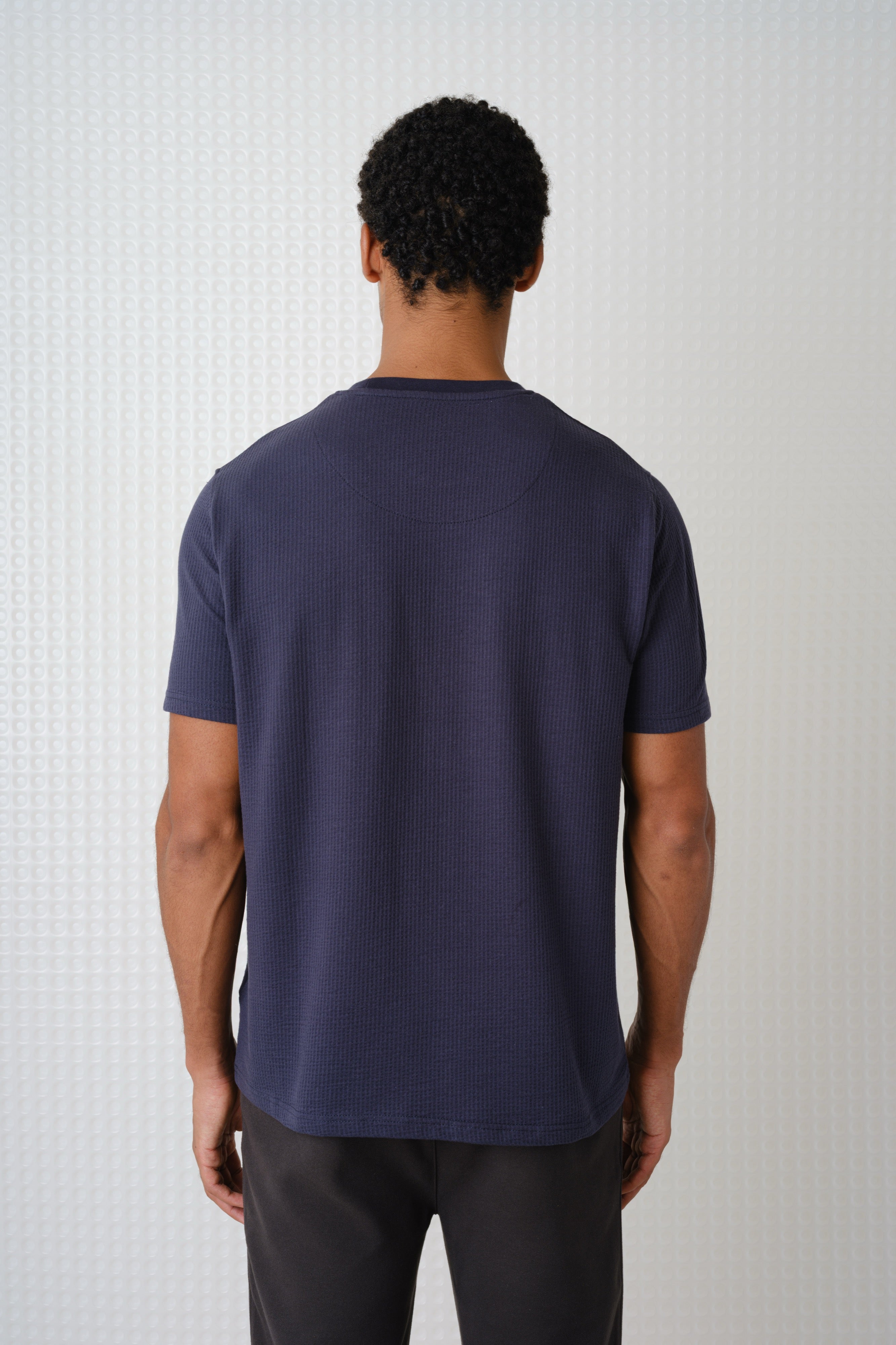 Full - Seersucker Tee - Navy