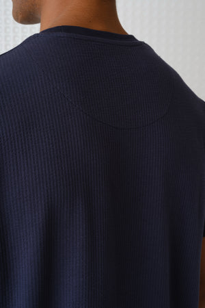 Full - Seersucker Tee - Navy