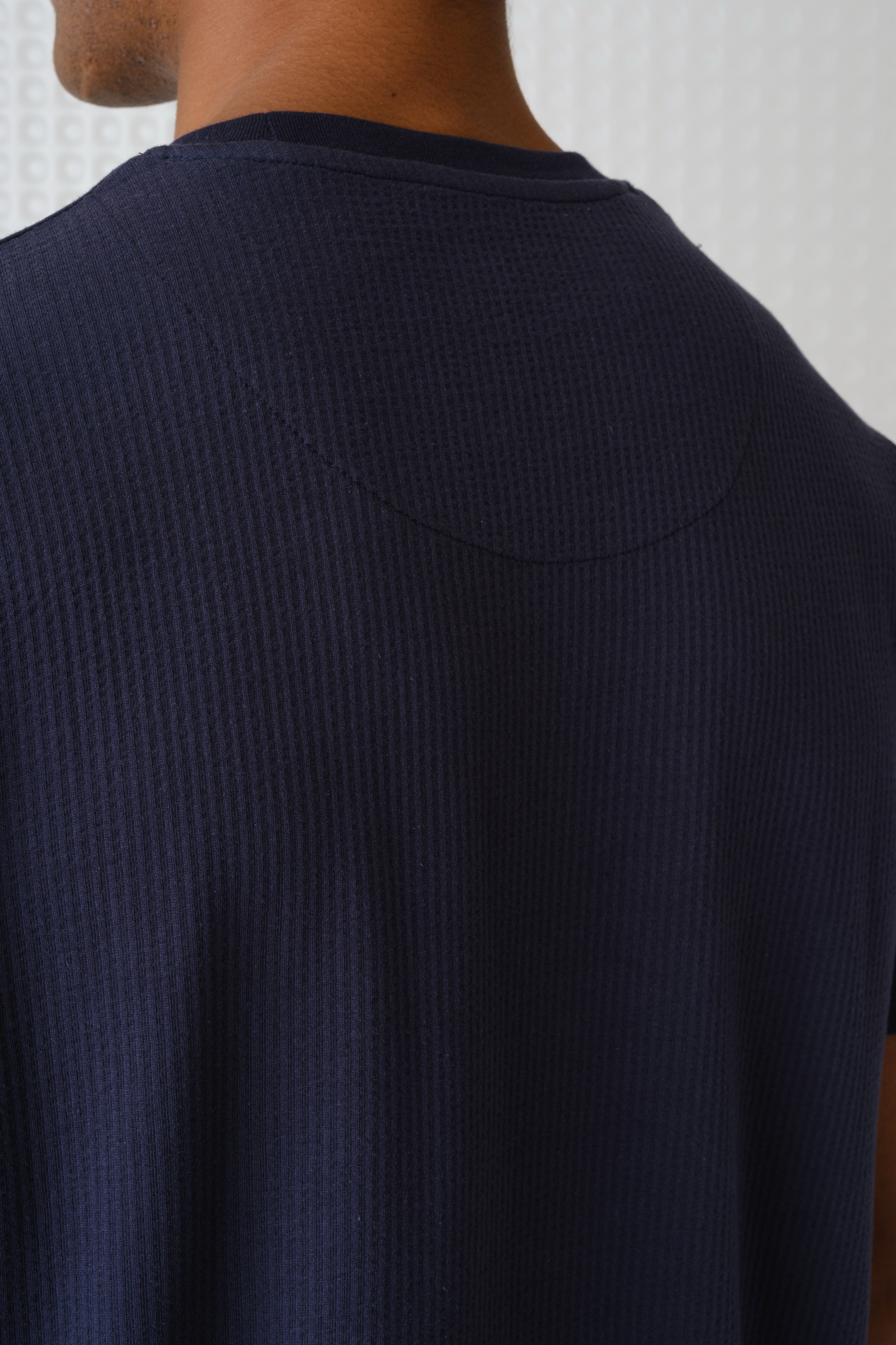 Full - Seersucker Tee - Navy