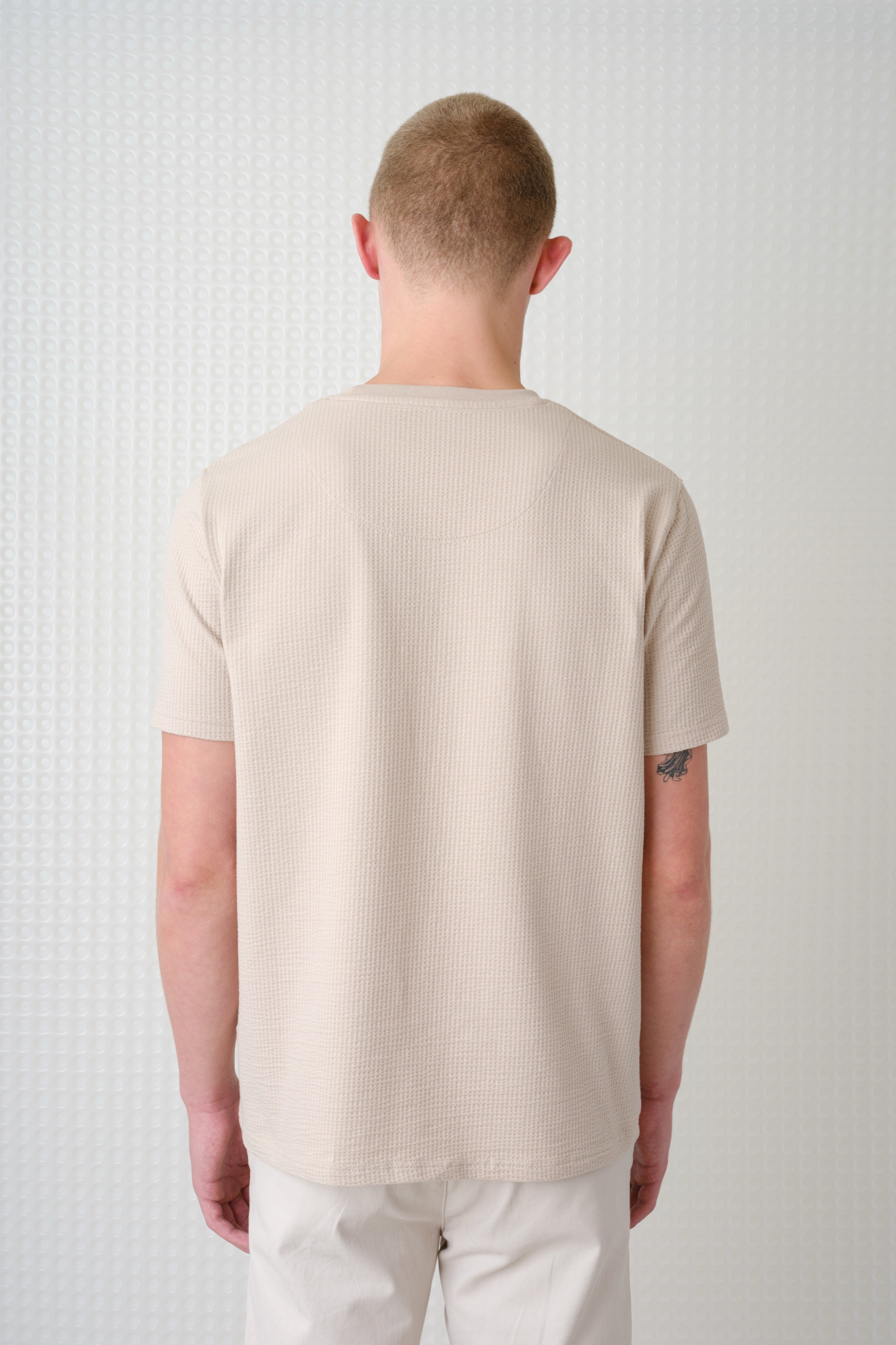 Full - Seersucker Tee - Stone