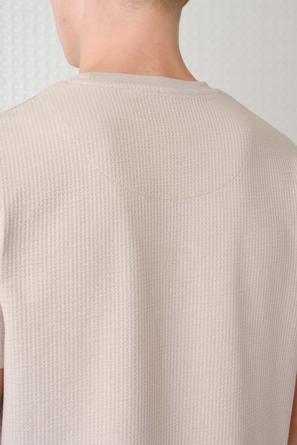 Full - Seersucker Tee - Stone