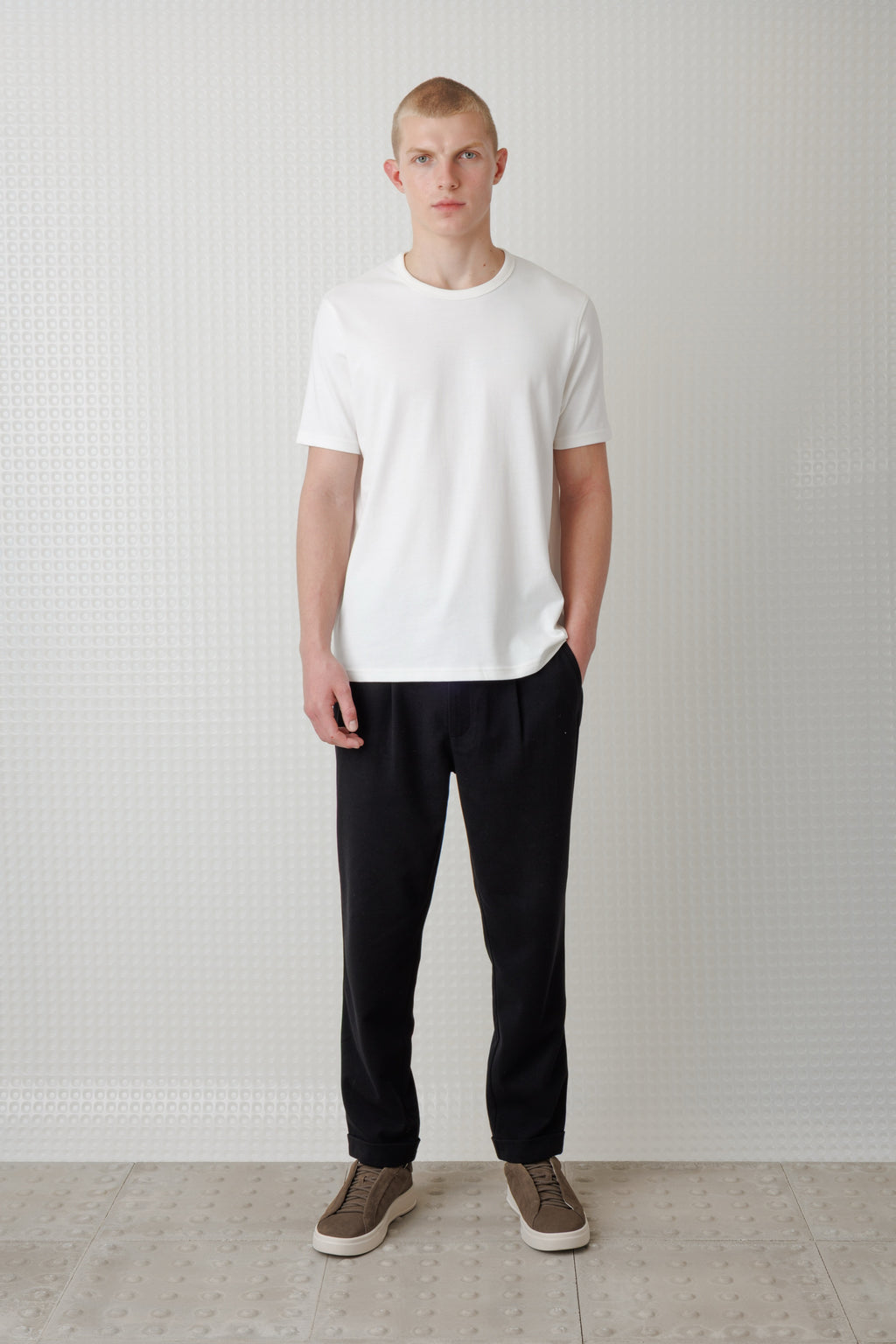 Full - Seersucker Tee - White