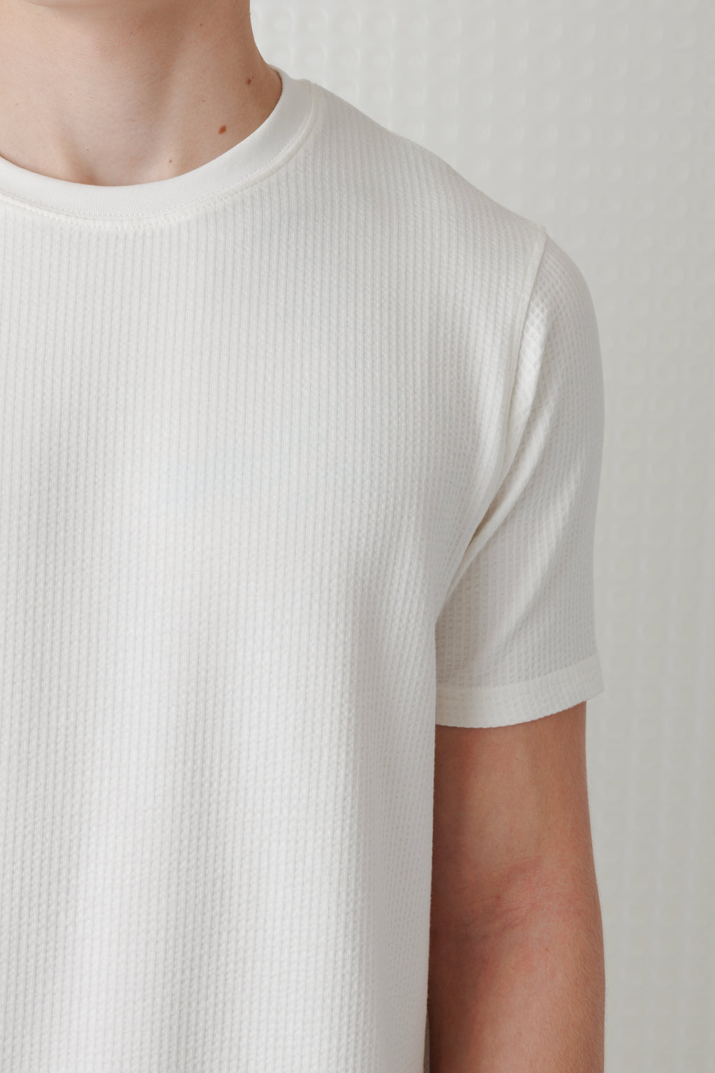 Full - Seersucker Tee - White