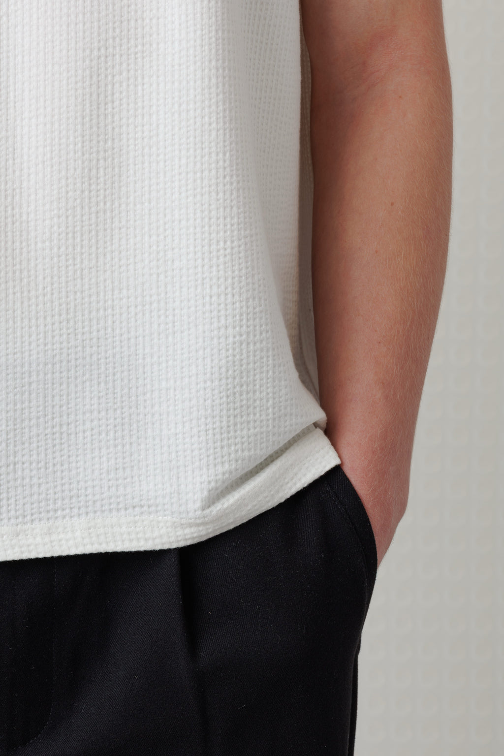 Full - Seersucker Tee - White