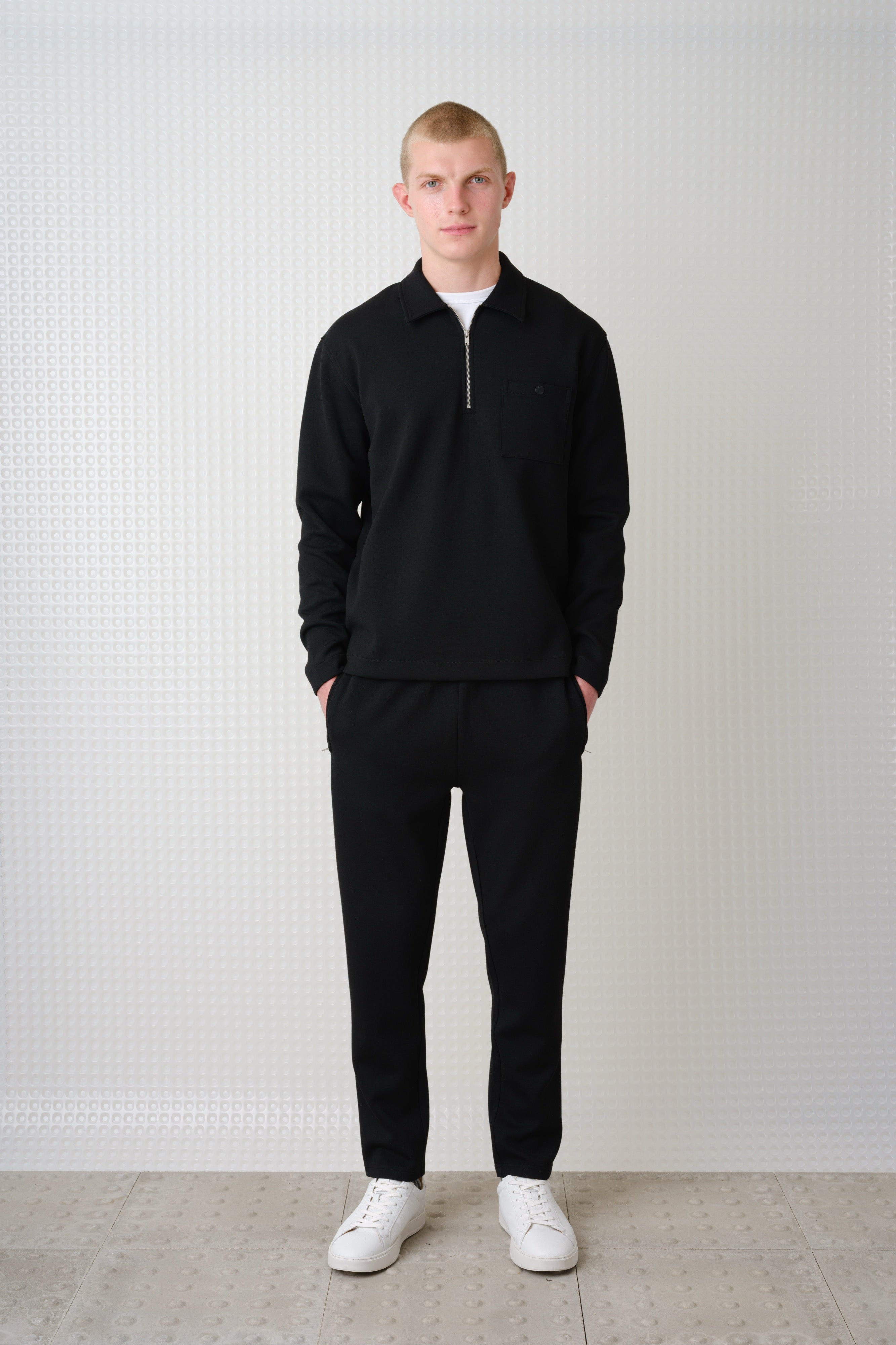 Goodman - Bonded Quarter ZIp - Black