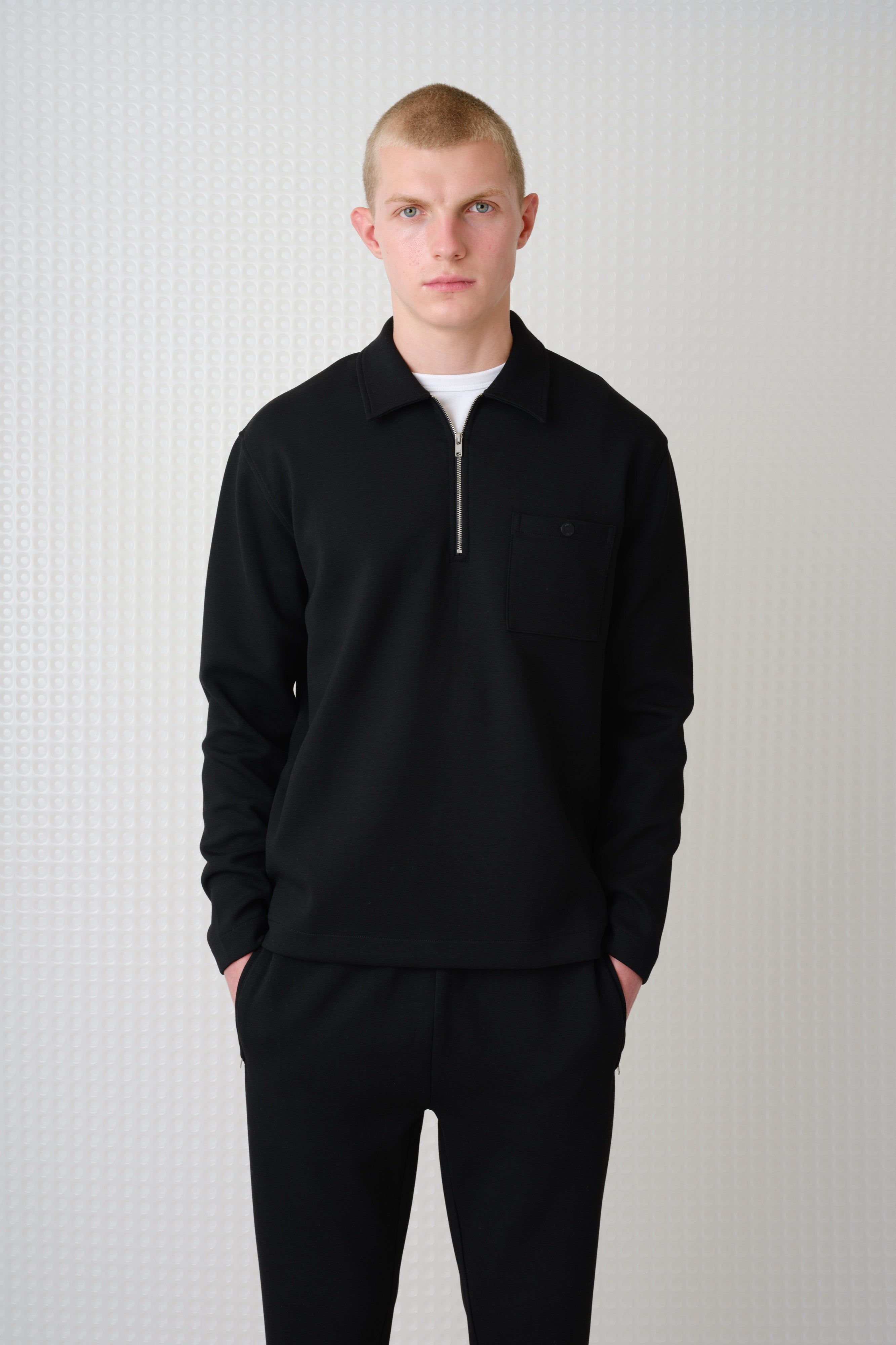 Goodman - Bonded Quarter ZIp - Black
