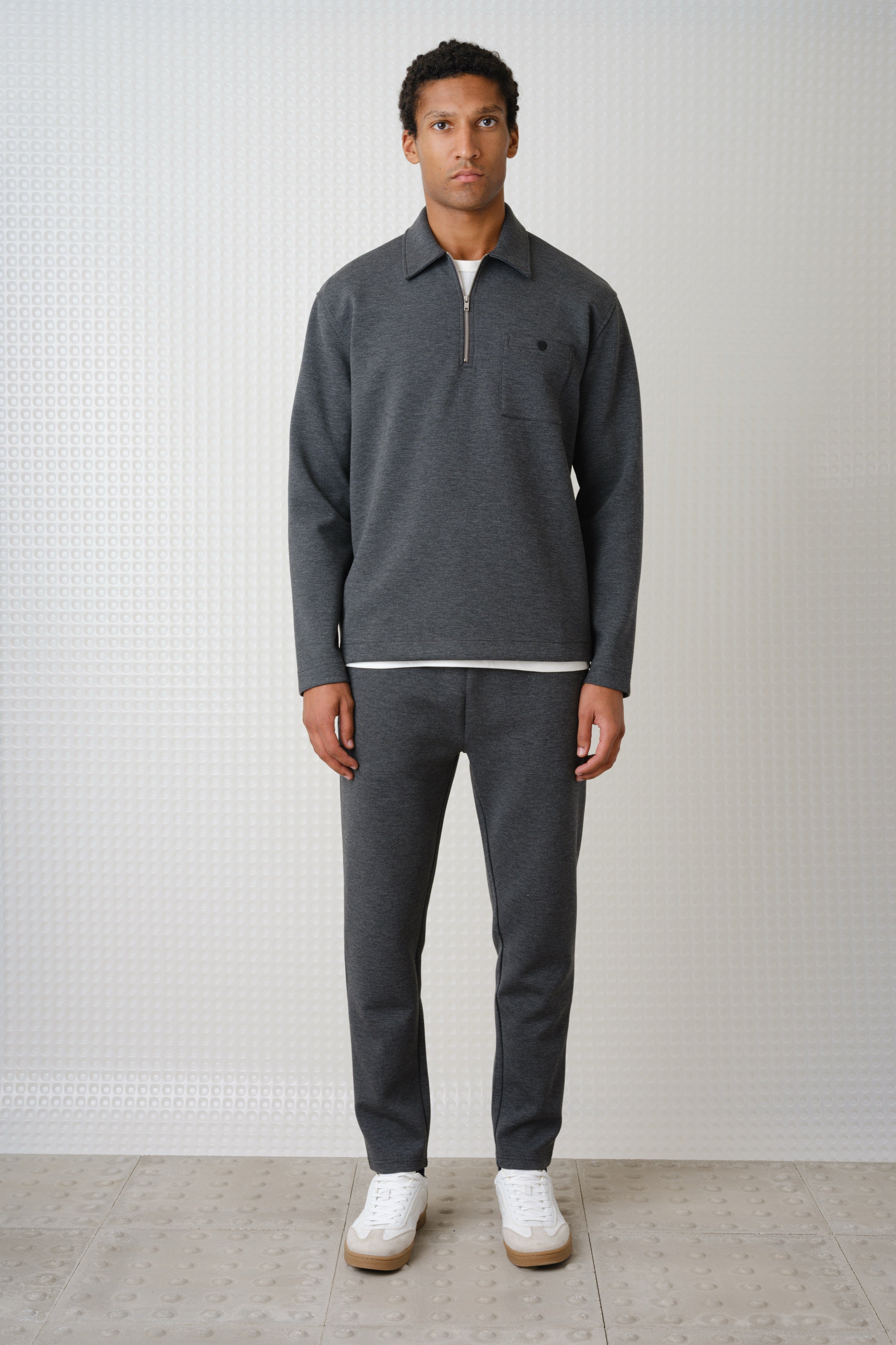 Goodman - Bonded Quarter ZIp - Grey