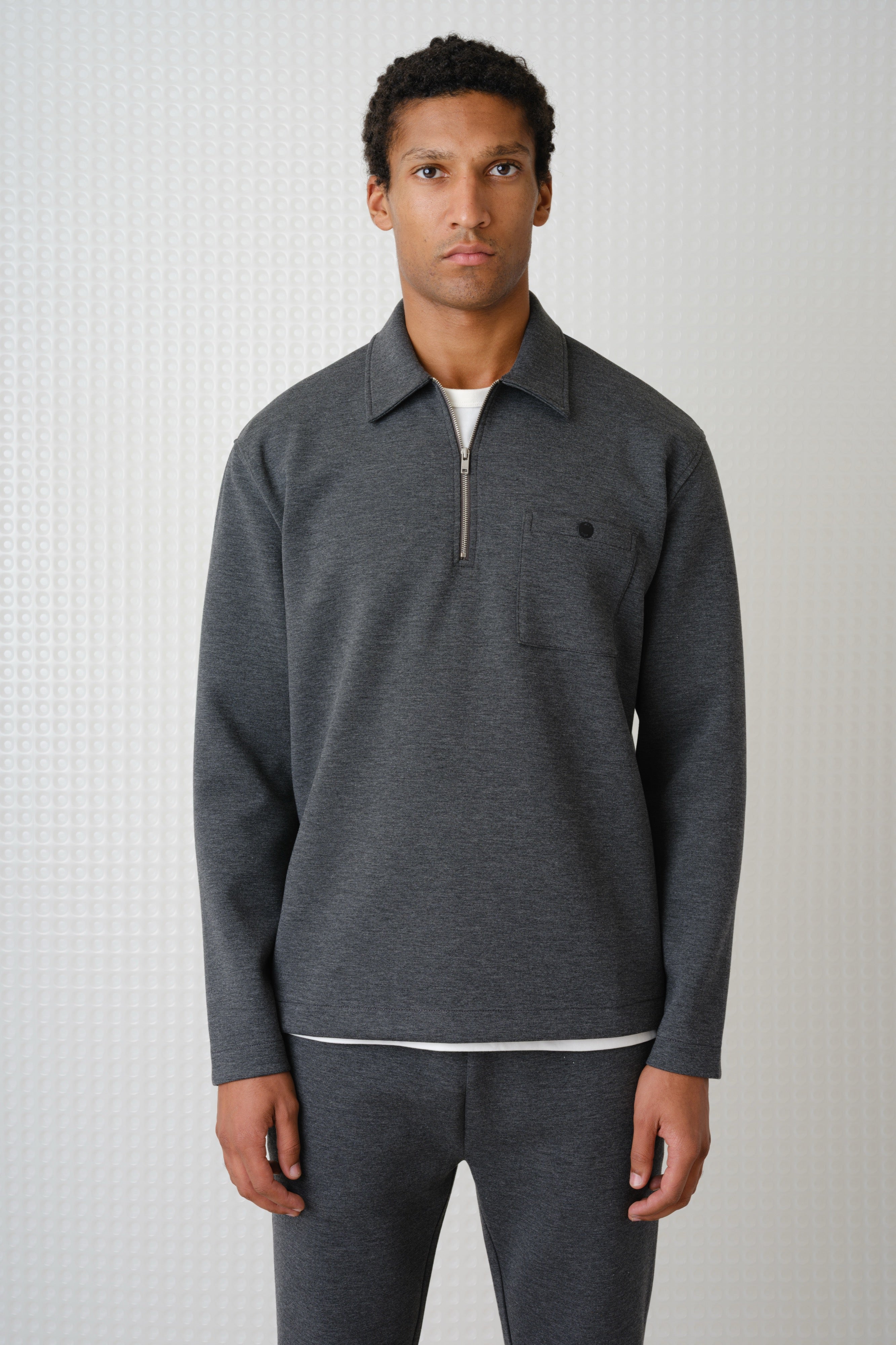 Goodman - Bonded Quarter ZIp - Grey