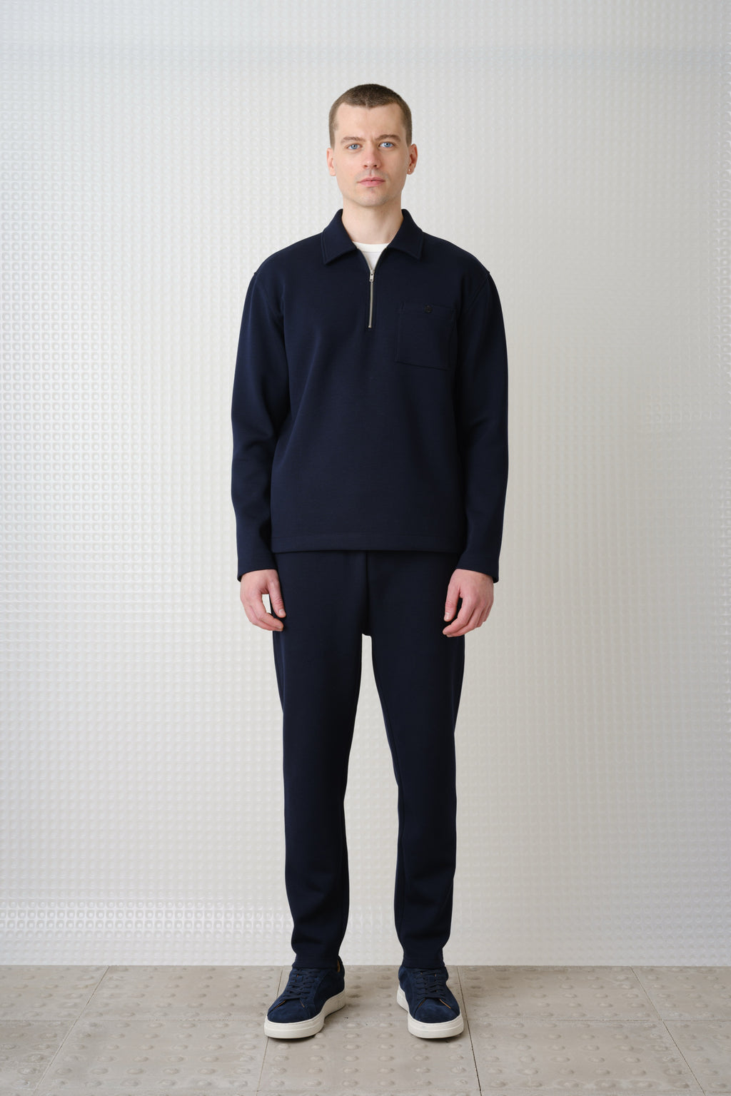 Goodman - Bonded Quarter ZIp - Navy