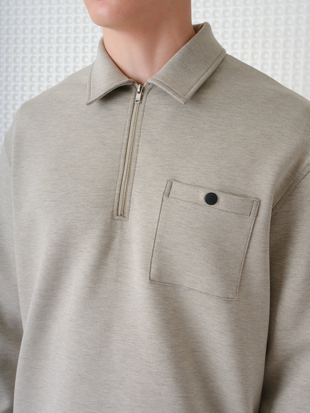Goodman - Bonded Quarter ZIp - Stone