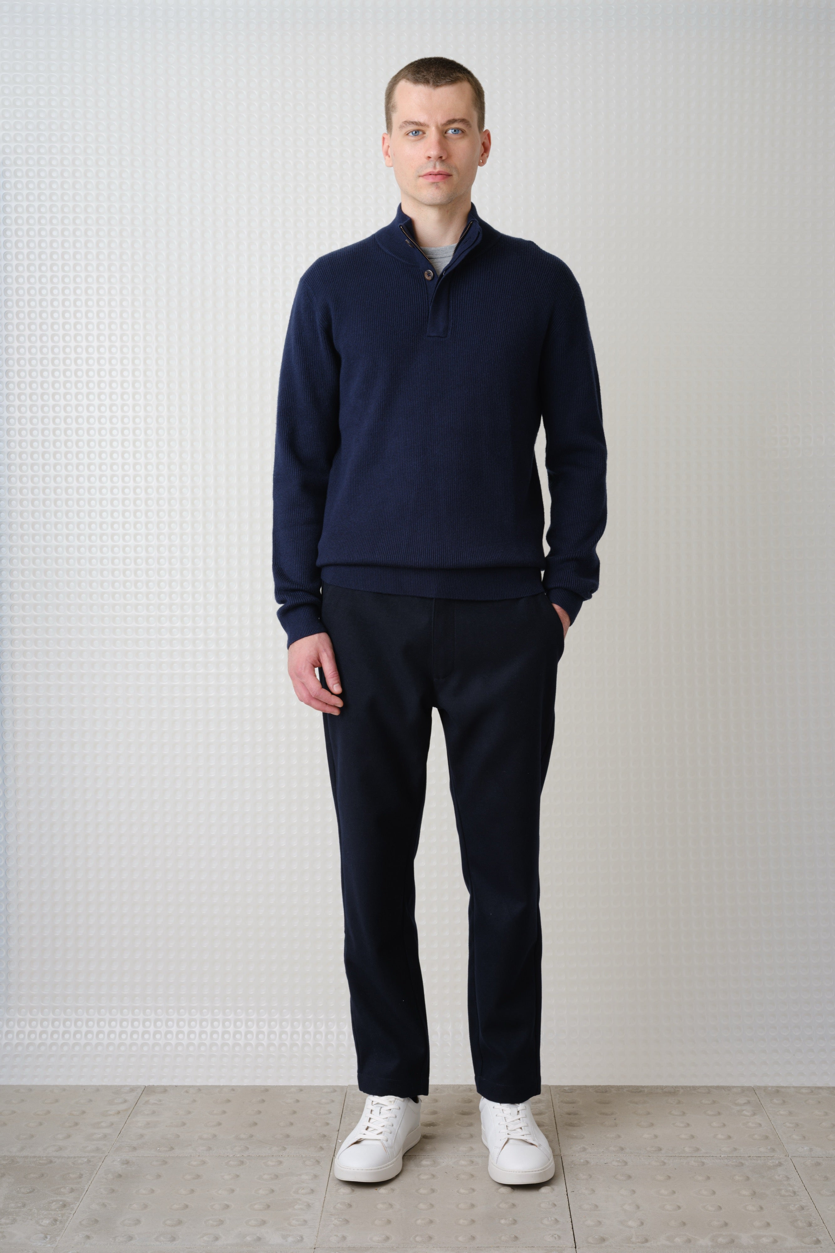 Hadston - Quarter Zip - Navy