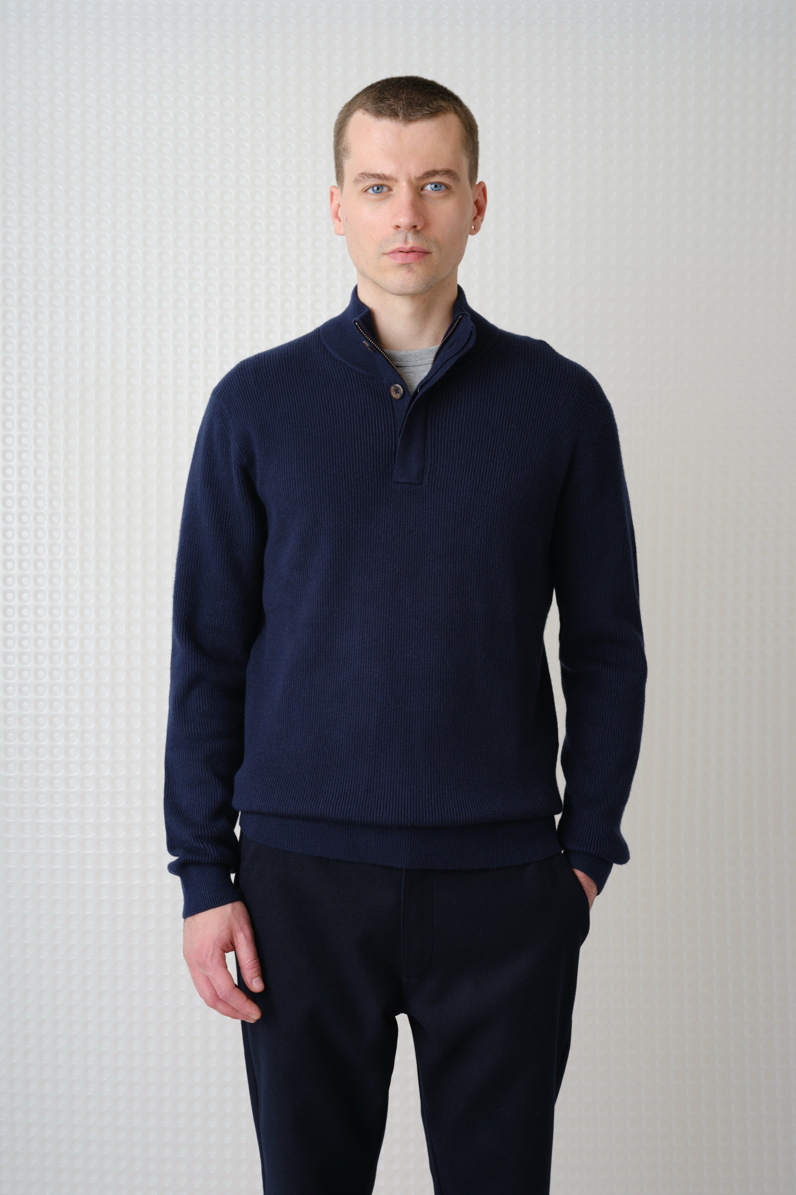 Hadston - Quarter Zip - Navy