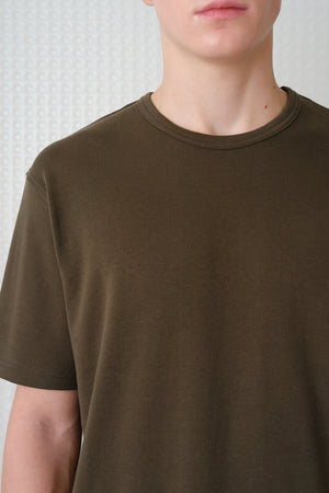 Harte - 260GSM Interlock Tee - Olive