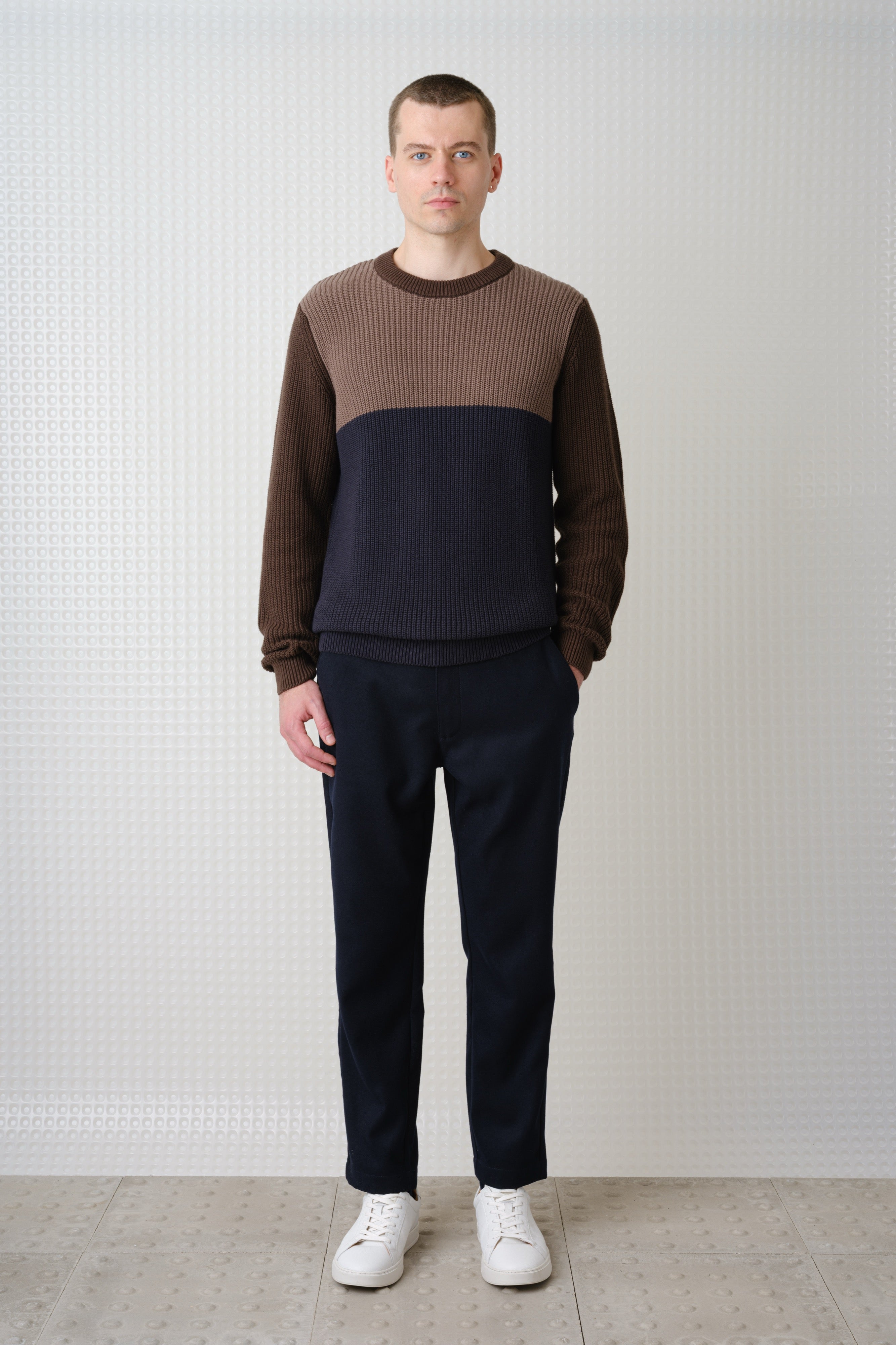 Herning Stripe - Crew Neck Knit - Block Multi