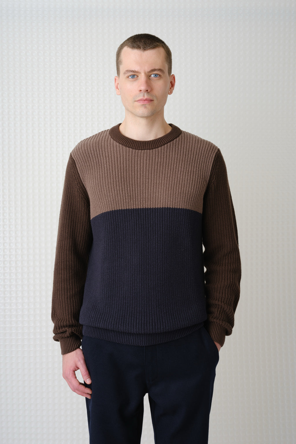 Herning Stripe - Crew Neck Knit - Block Multi