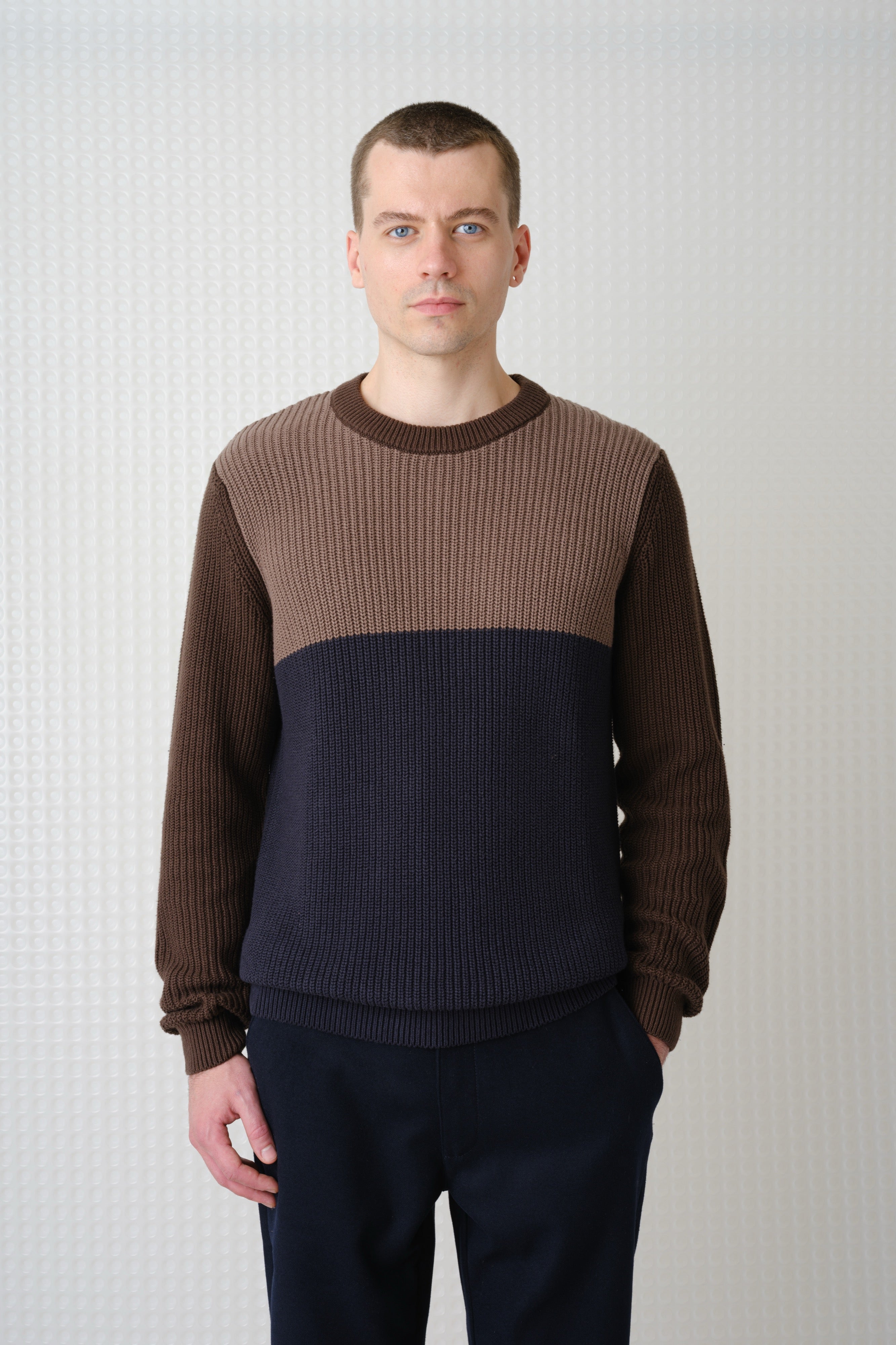 Herning Stripe - Crew Neck Knit - Block Multi