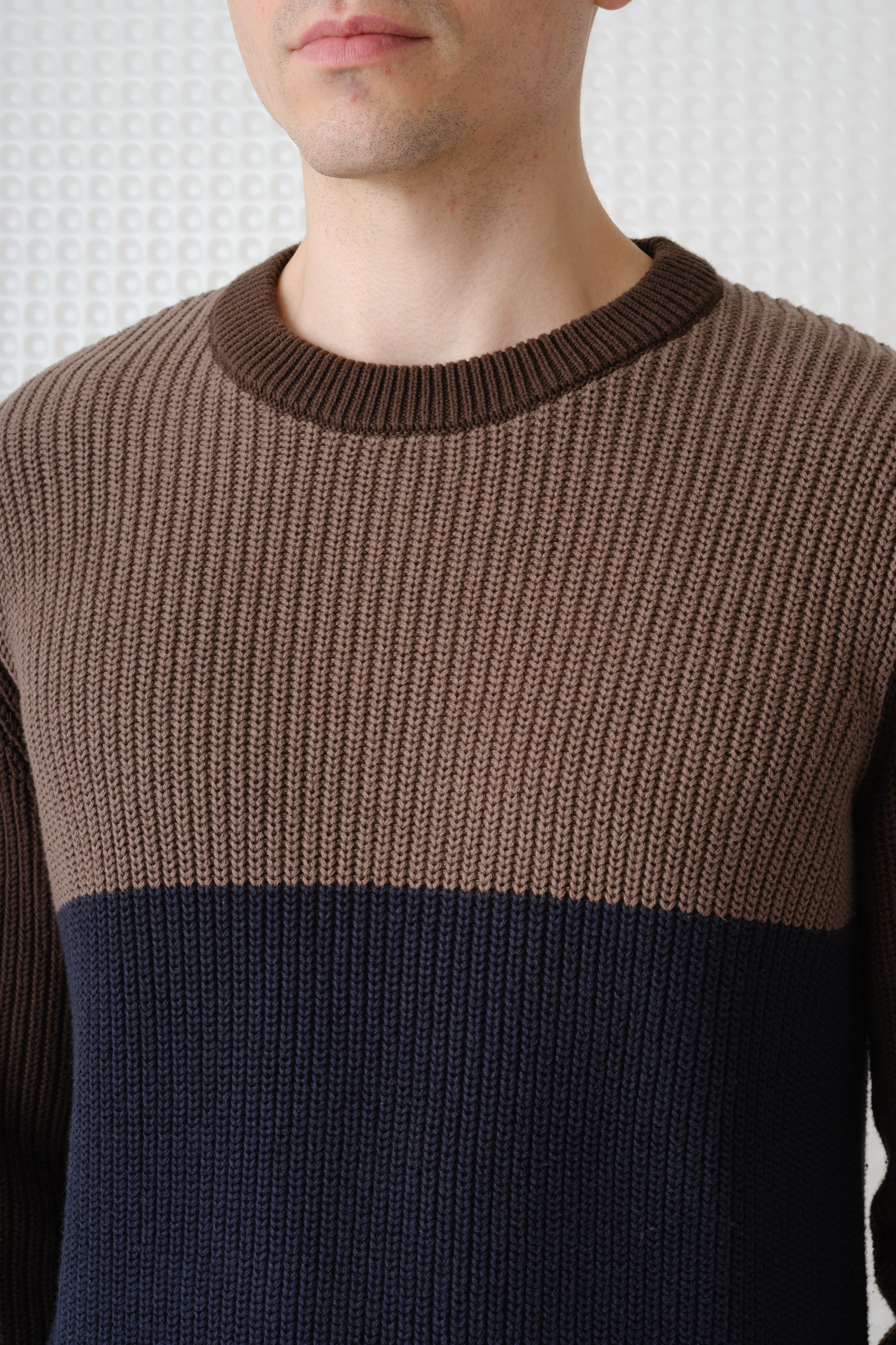 Herning Stripe - Crew Neck Knit - Block Multi