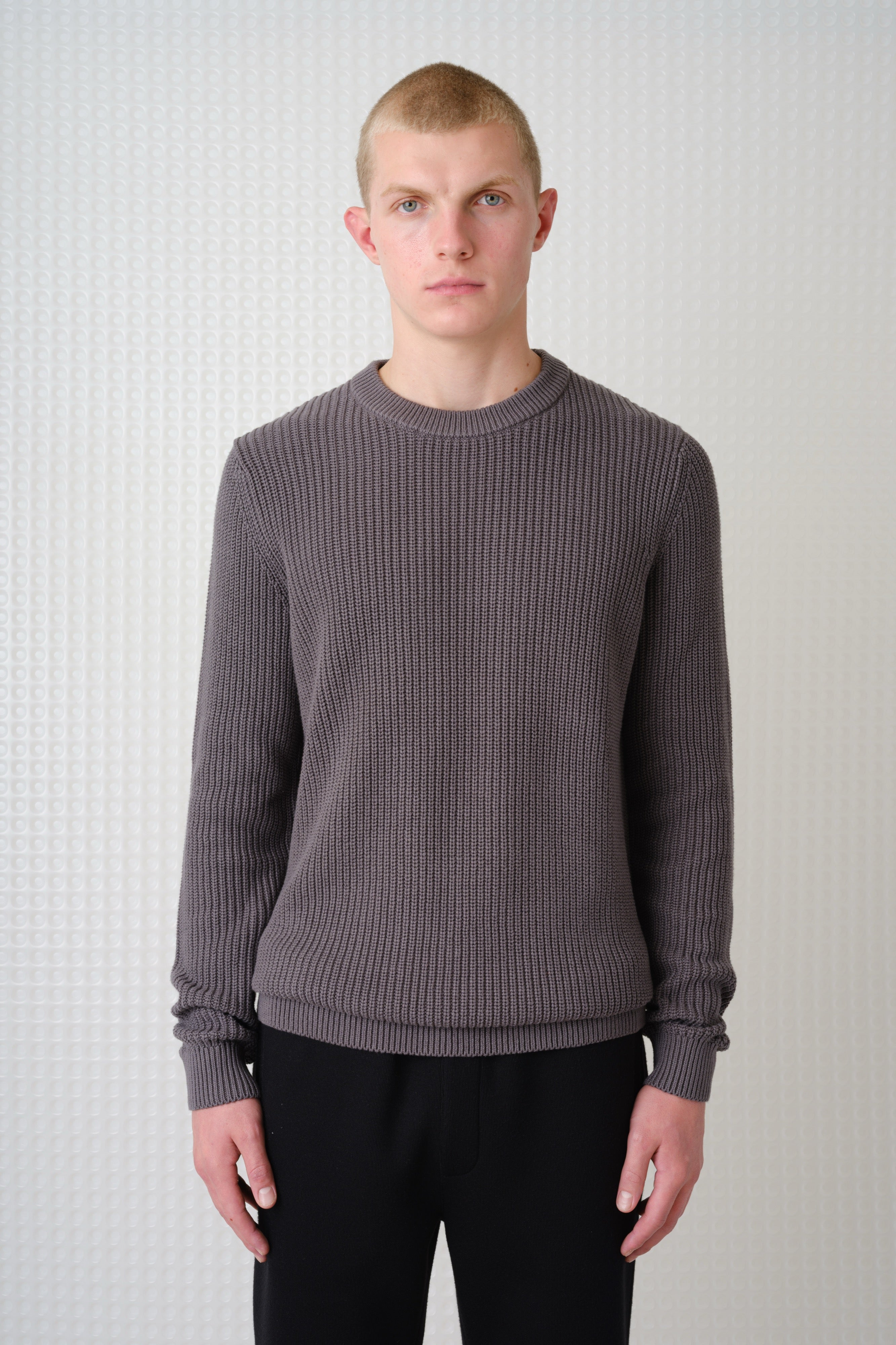 Herning - Crew Neck Knit - Charcoal