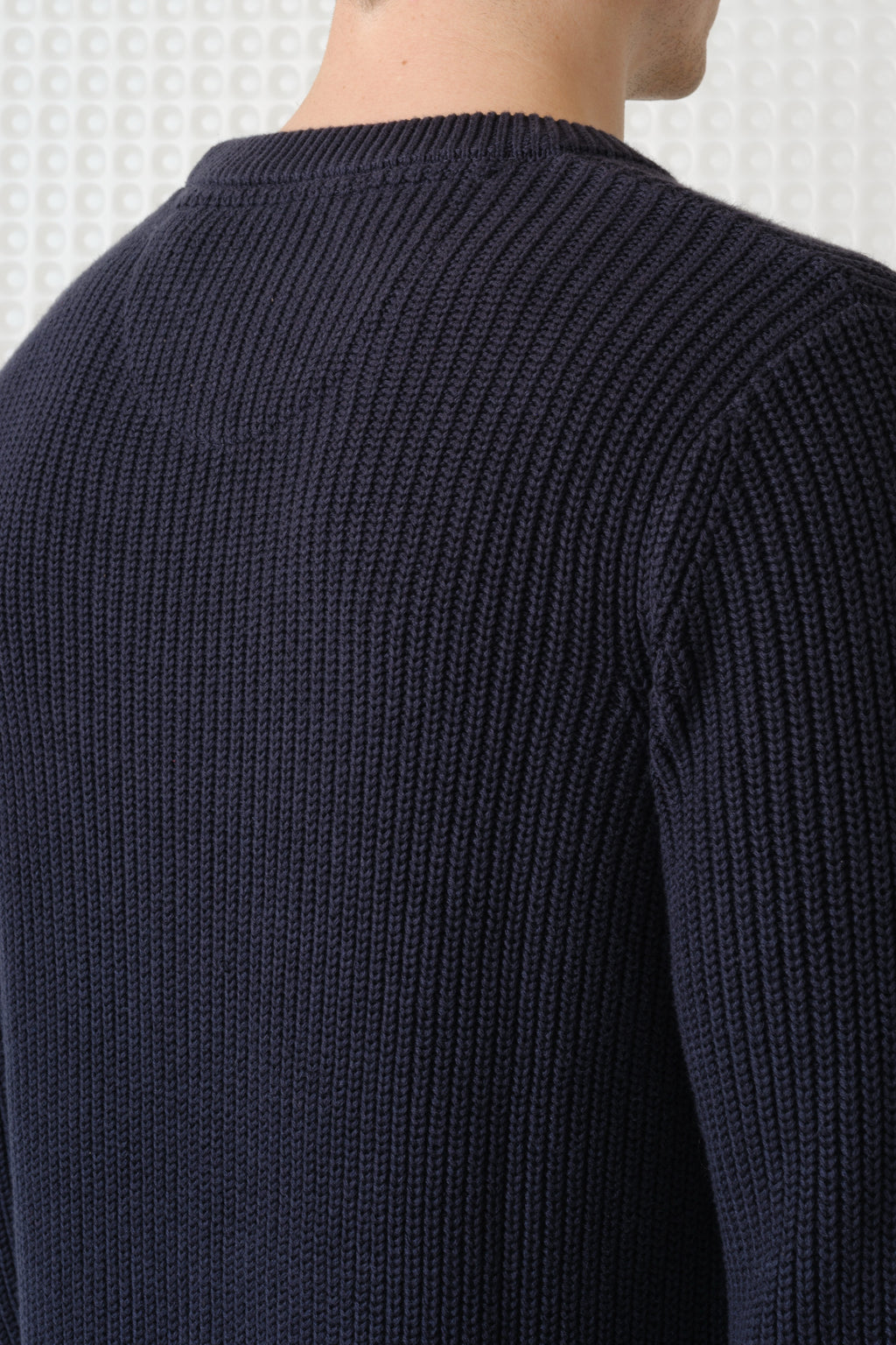 Herning - Quarter Zip Knit - Dark Midnight