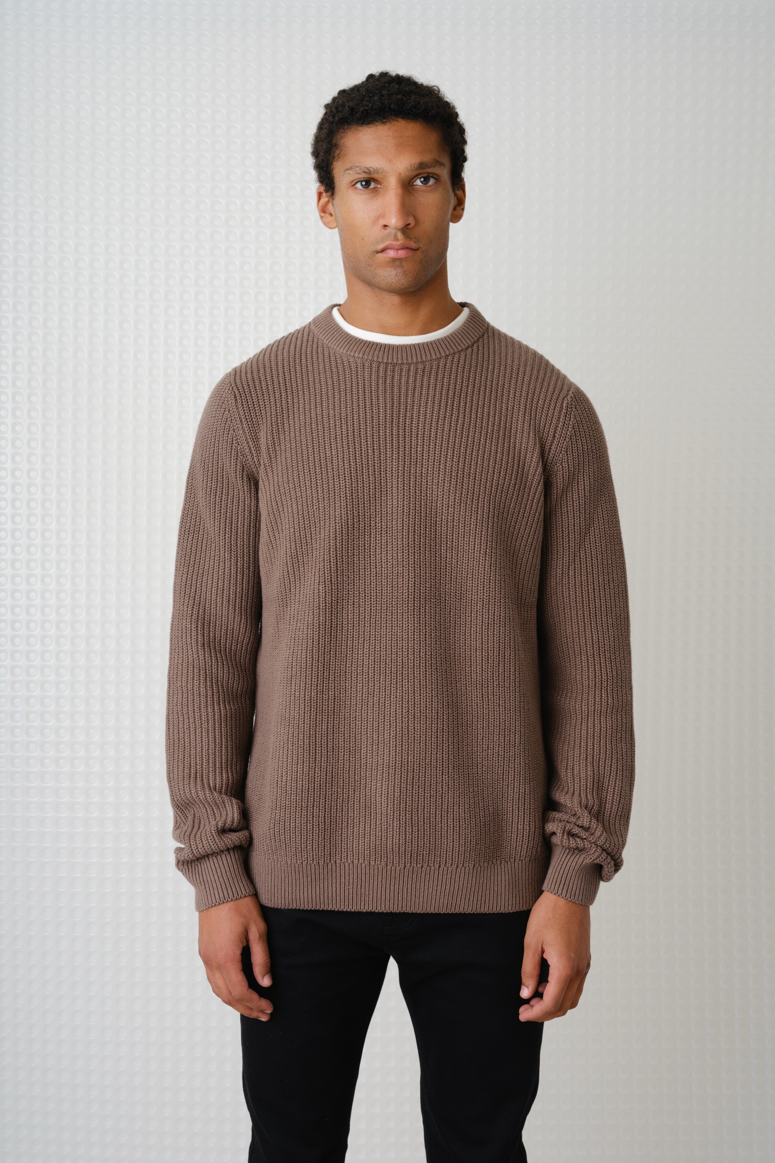 Herning - Crew Neck Knit - Mushroom