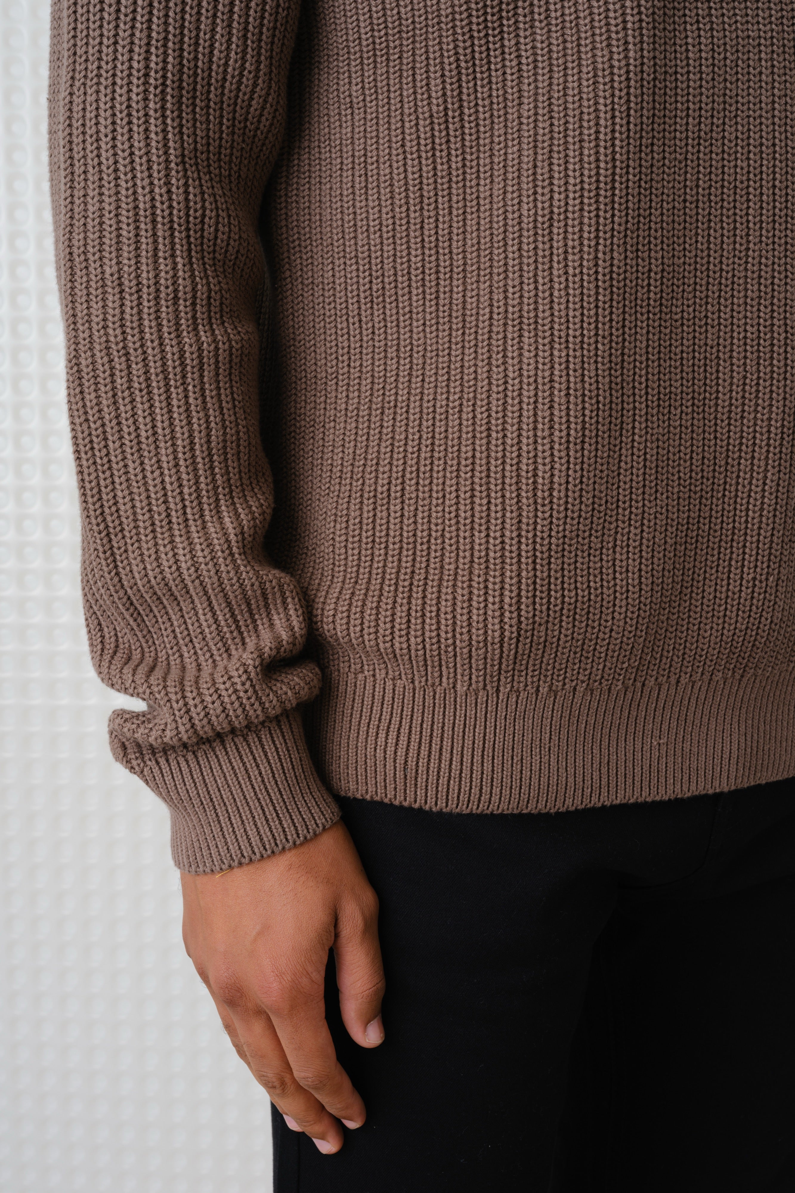 Herning - Crew Neck Knit - Mushroom