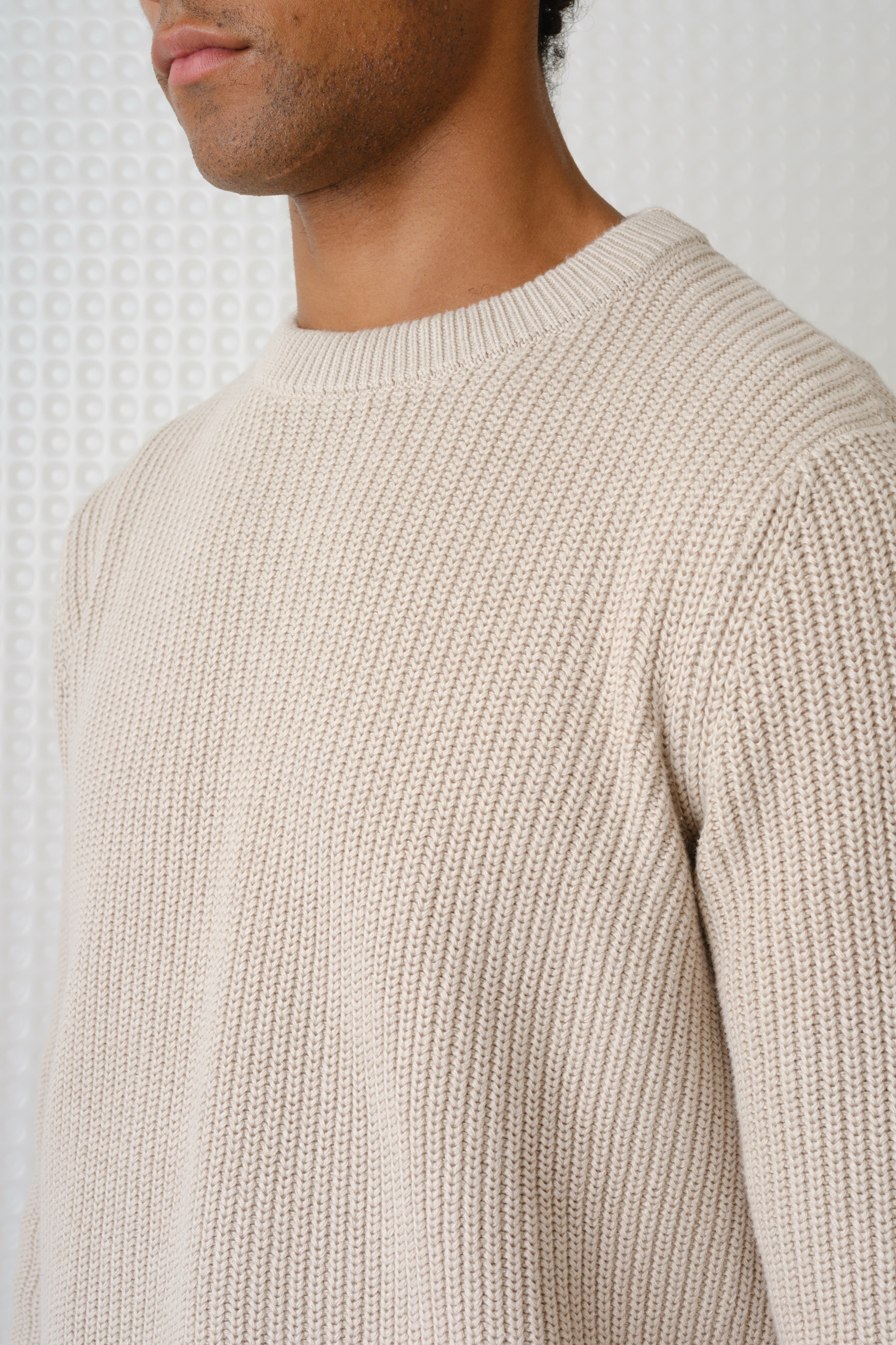 Herning - Crew Neck Knit - Putty