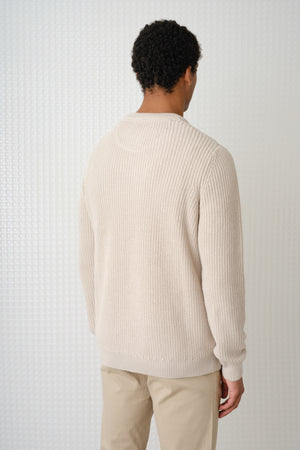 Herning - Crew Neck Knit - Putty