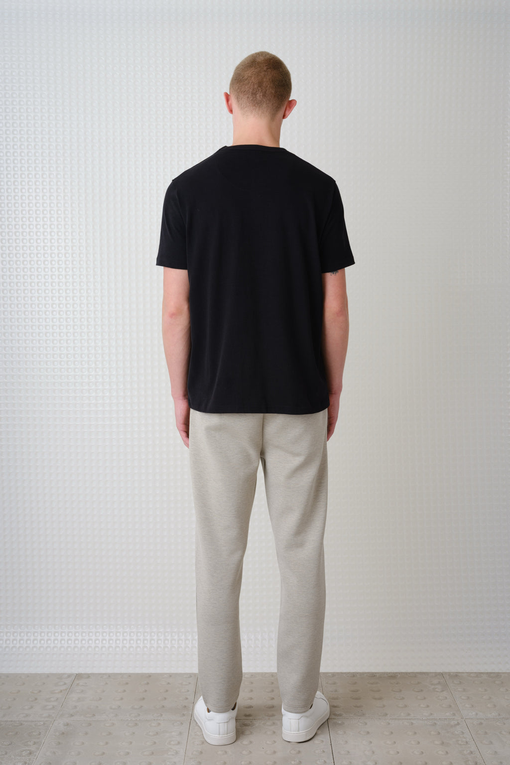 Lander - 230GSM Peached Tee - Black