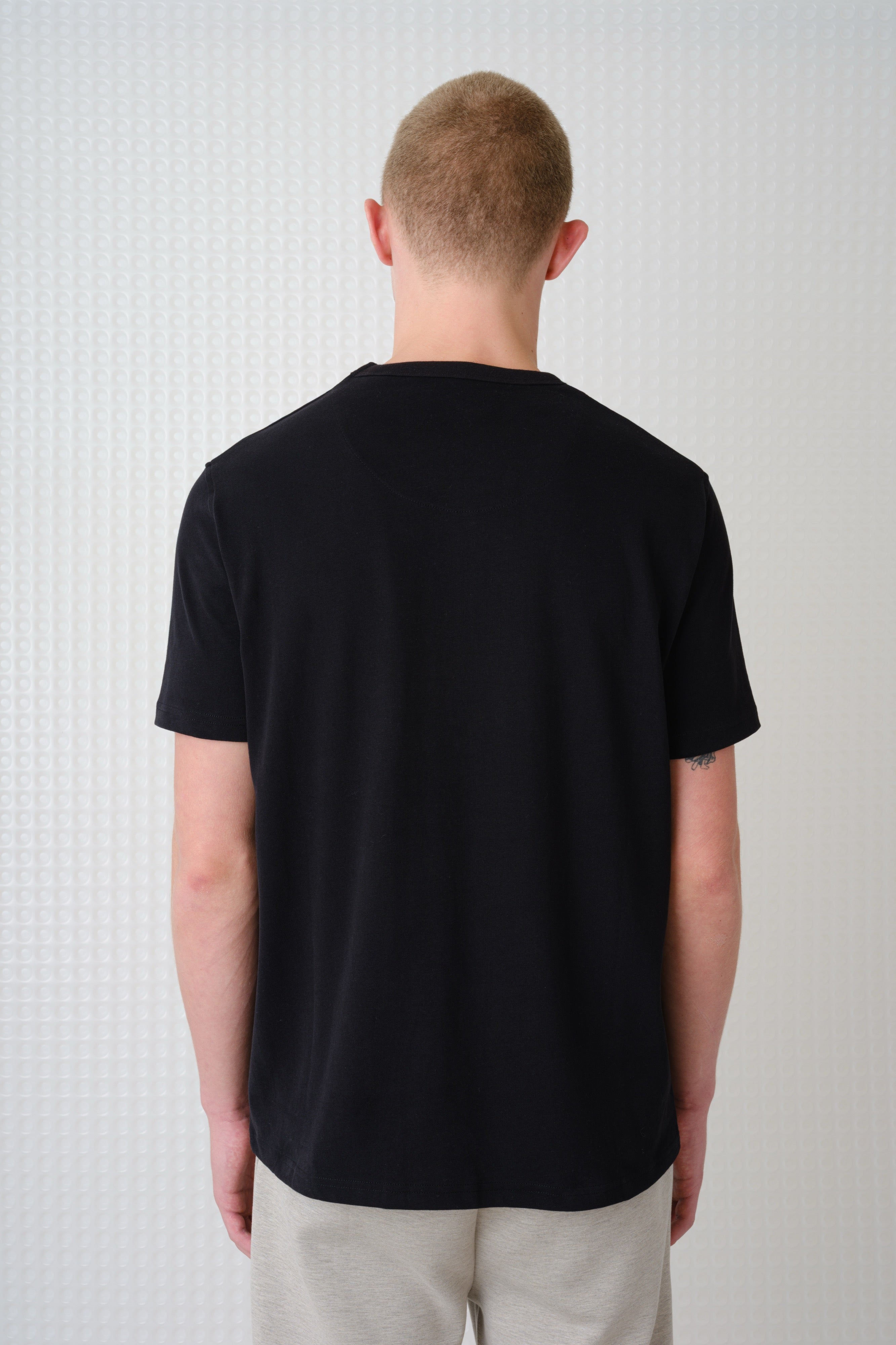 Lander - 230GSM Peached Tee - Black