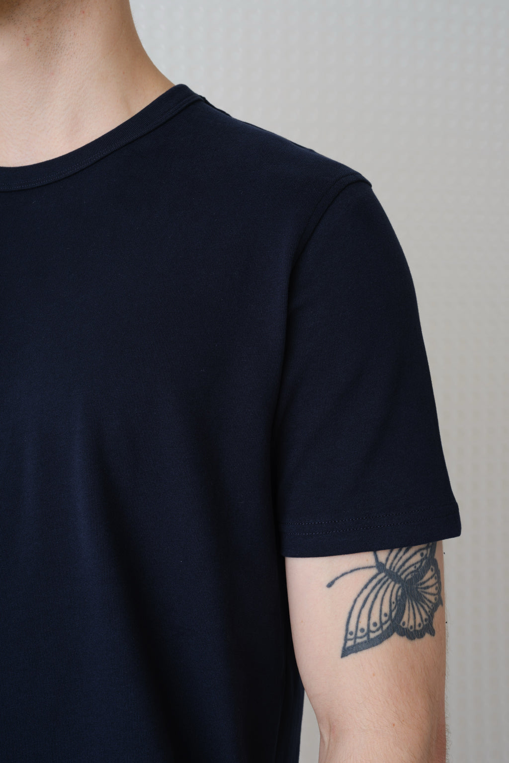 Lander - 230GSM Peached Tee - Navy