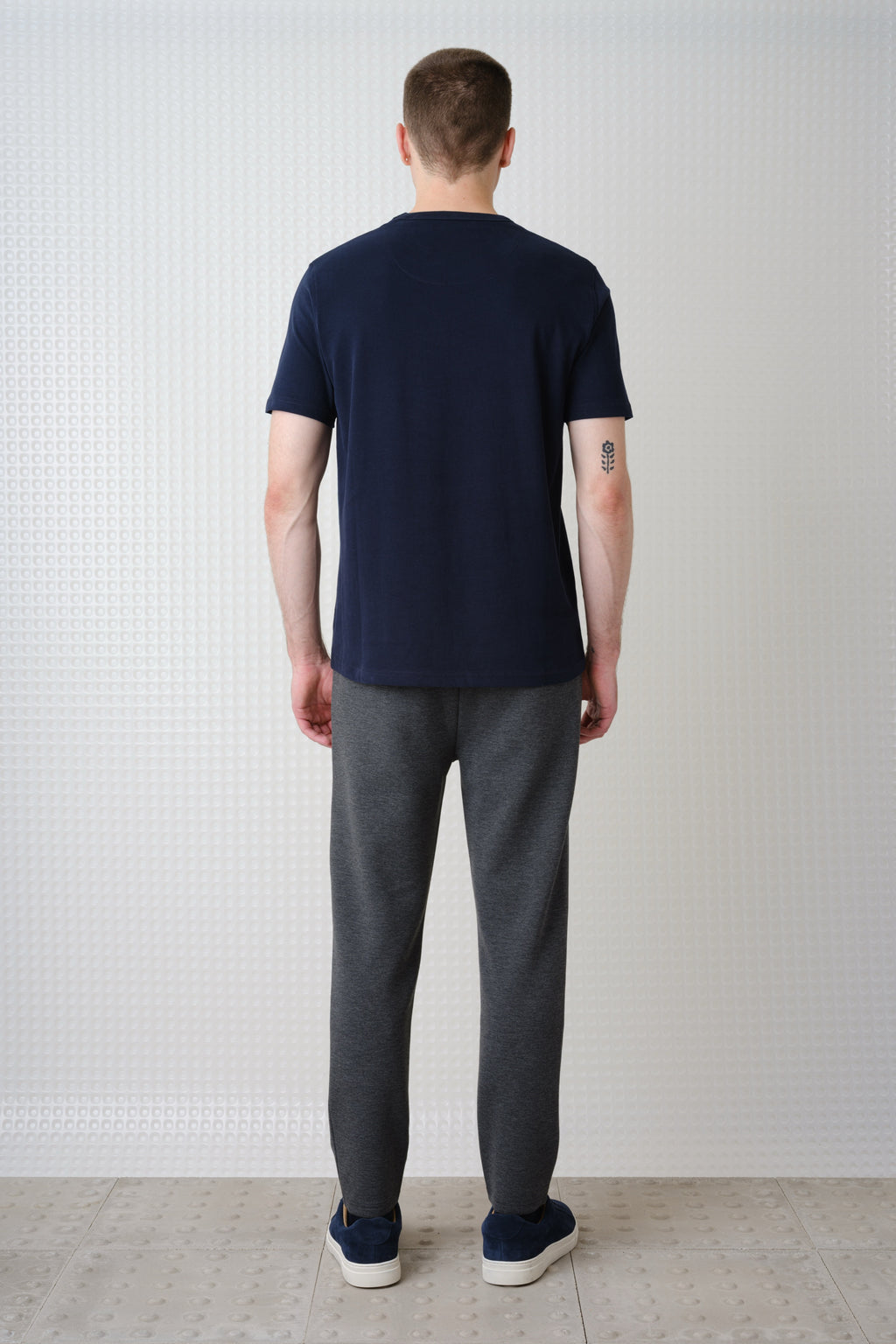 Lander - 230GSM Peached Tee - Navy