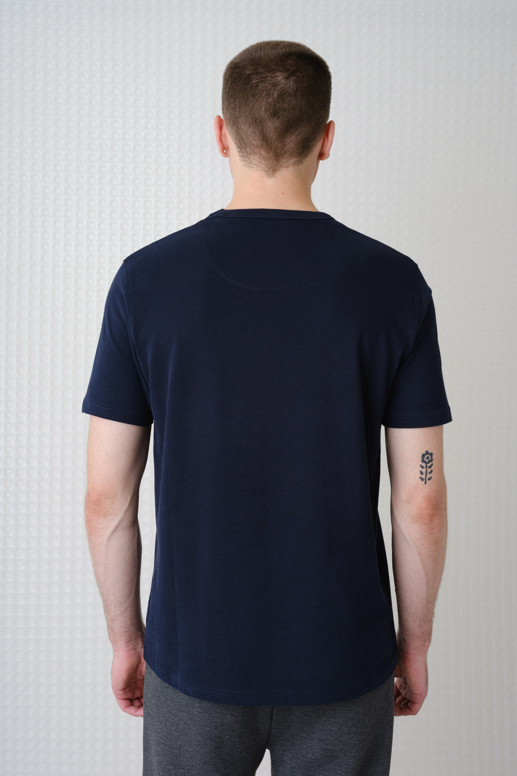 Lander - 230GSM Peached Tee - Navy