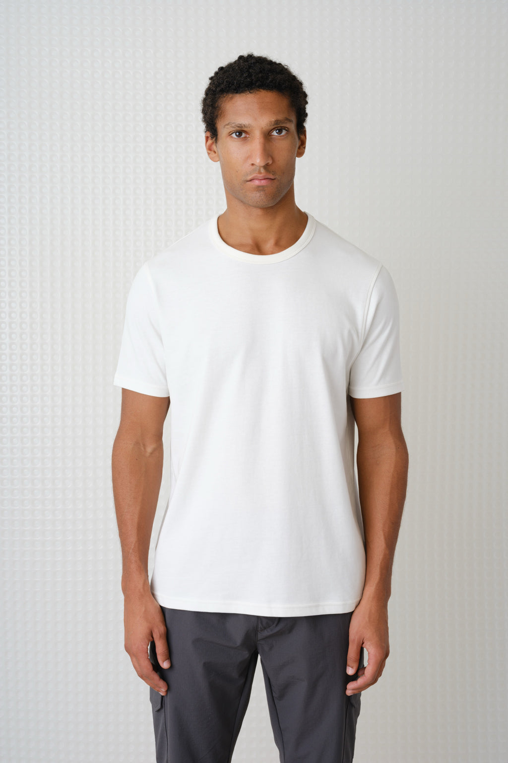 Lander - 230GSM Peached Tee - White