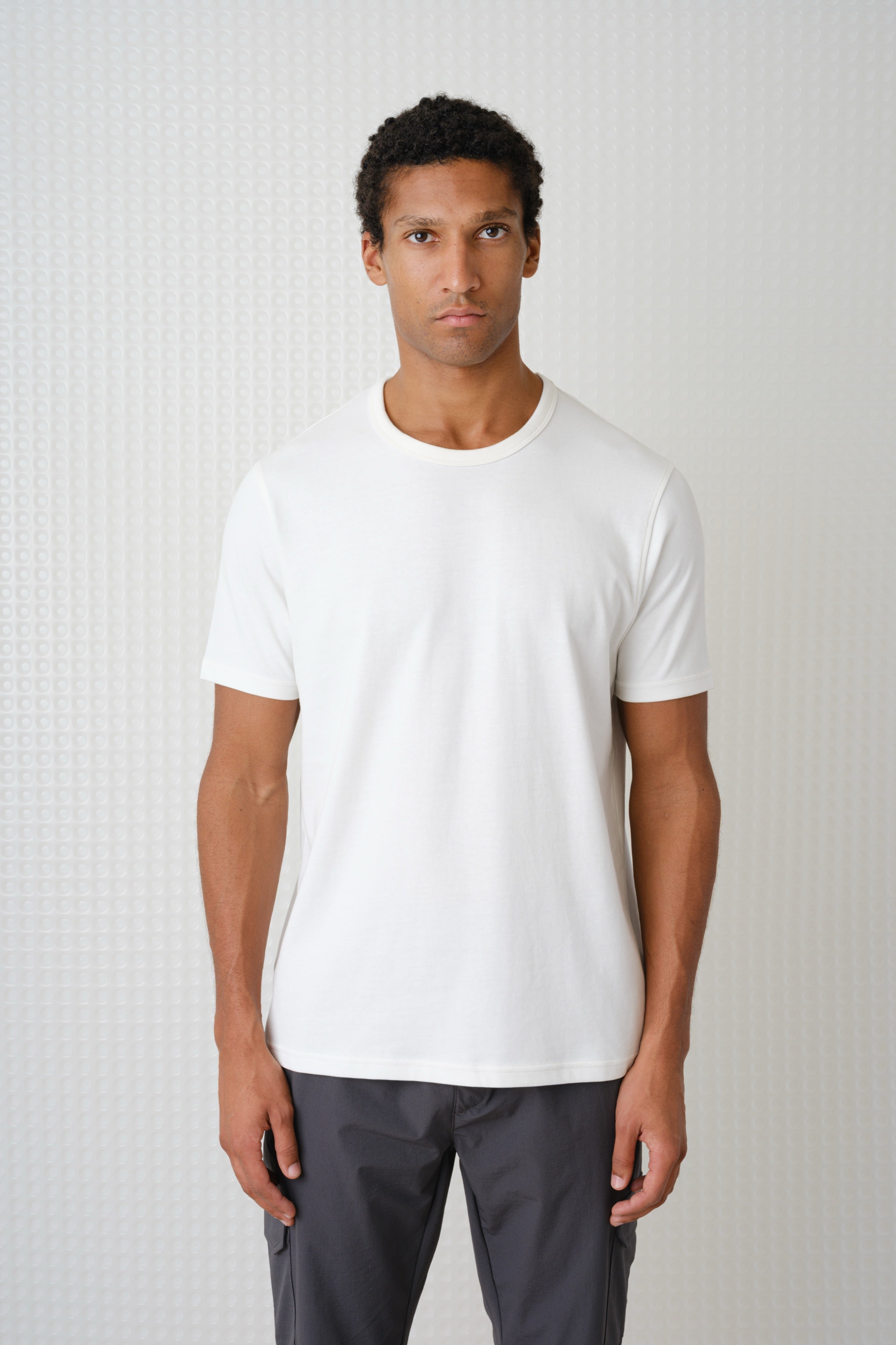 Lander - 230GSM Peached Tee - White
