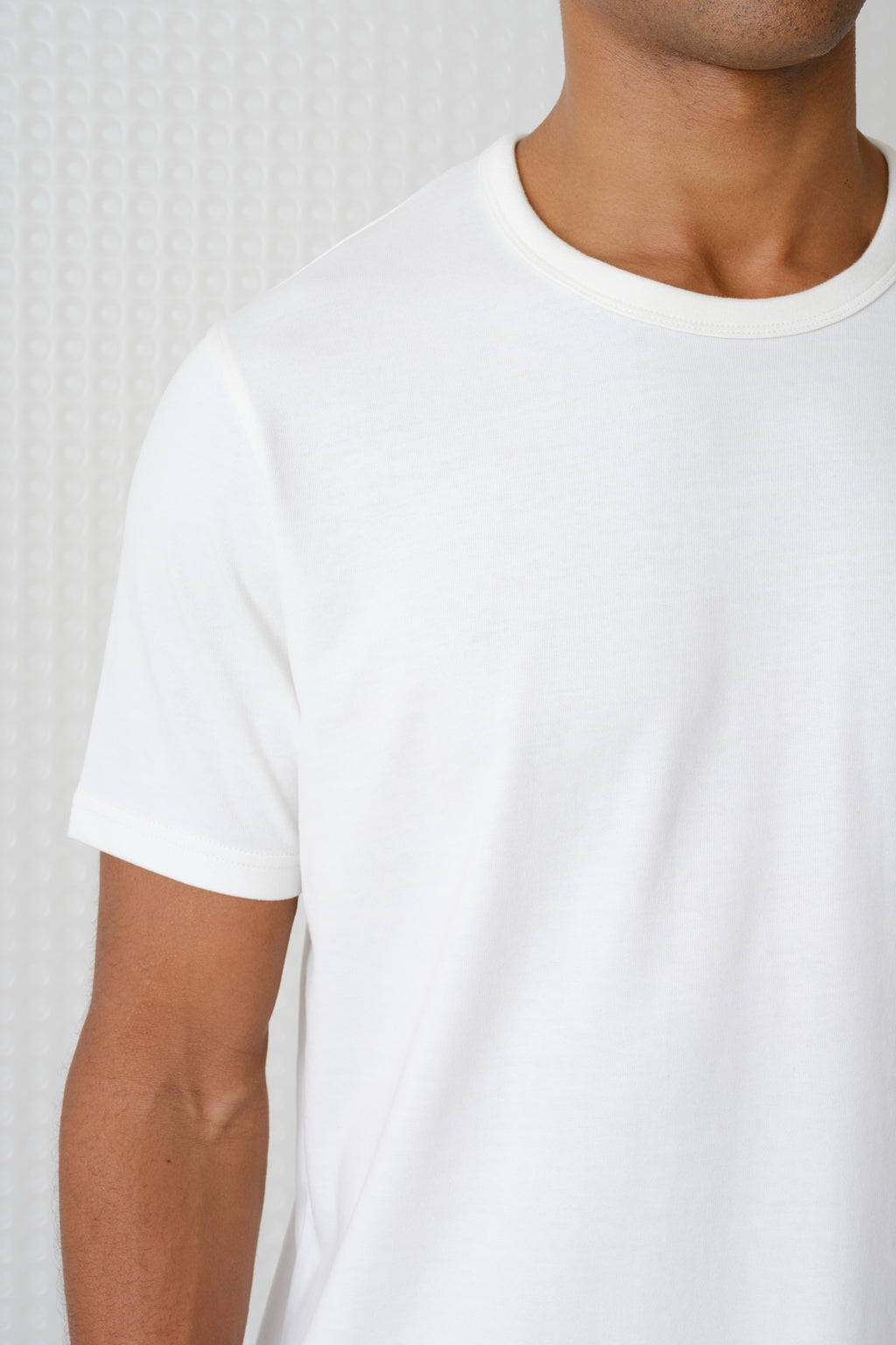Lander - 230GSM Peached Tee - White