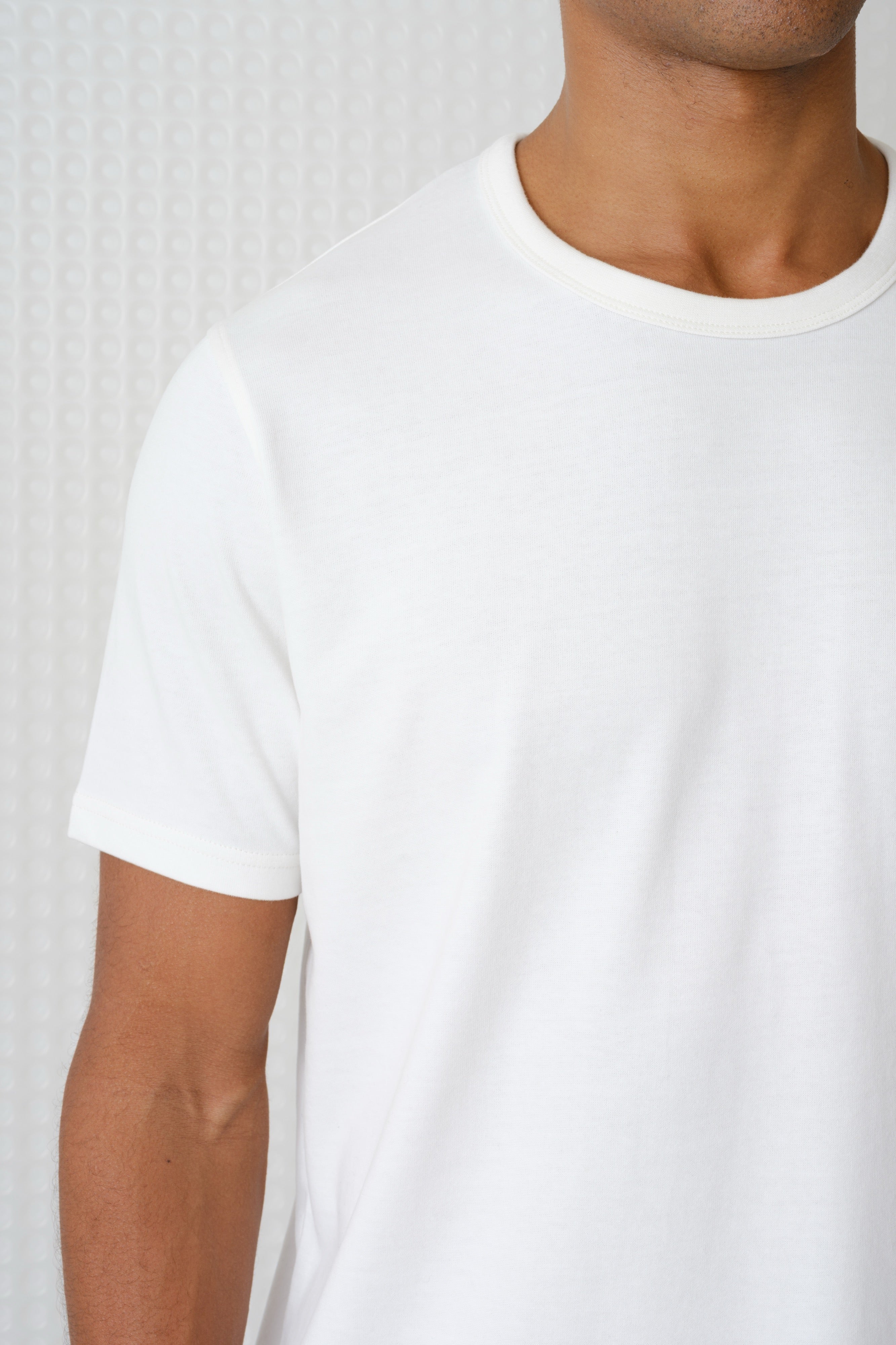 Lander - 230GSM Peached Tee - White