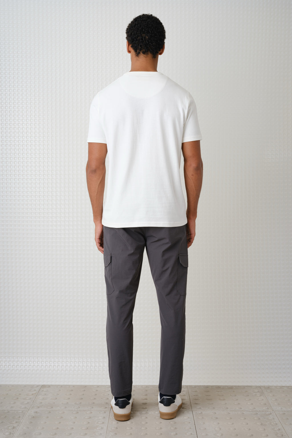Lander - 230GSM Peached Tee - White