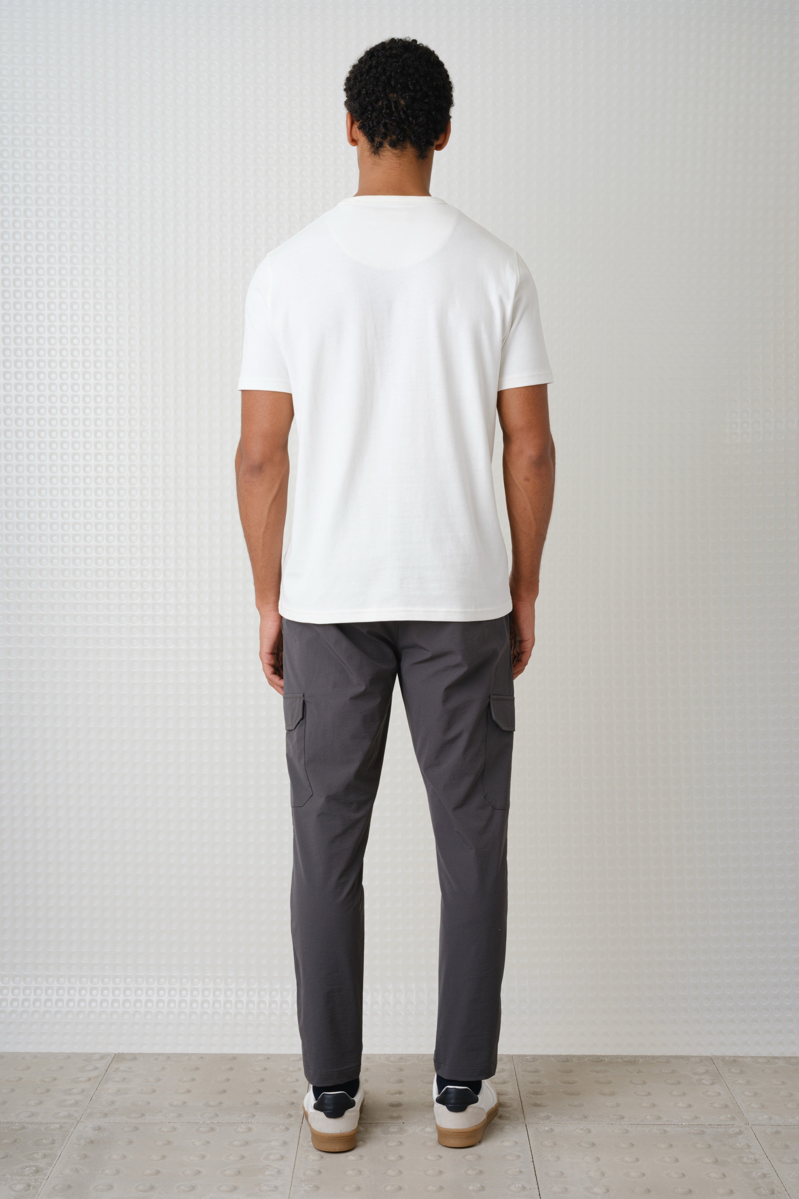 Lander - 230GSM Peached Tee - White