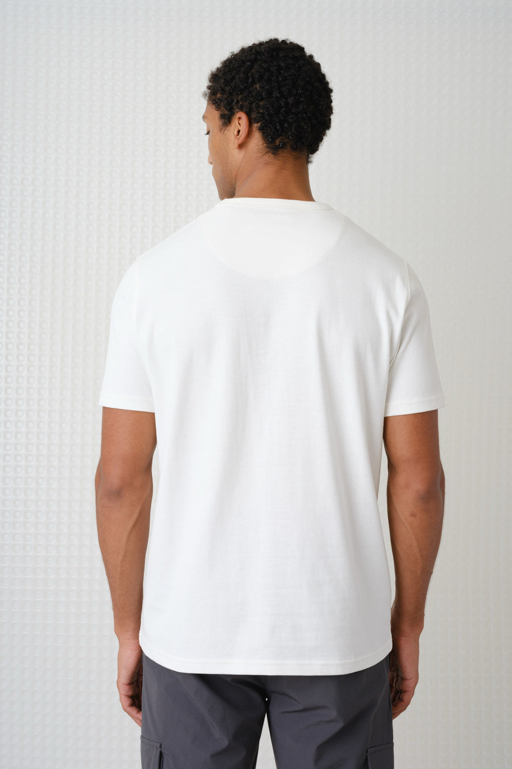 Lander - 230GSM Peached Tee - White