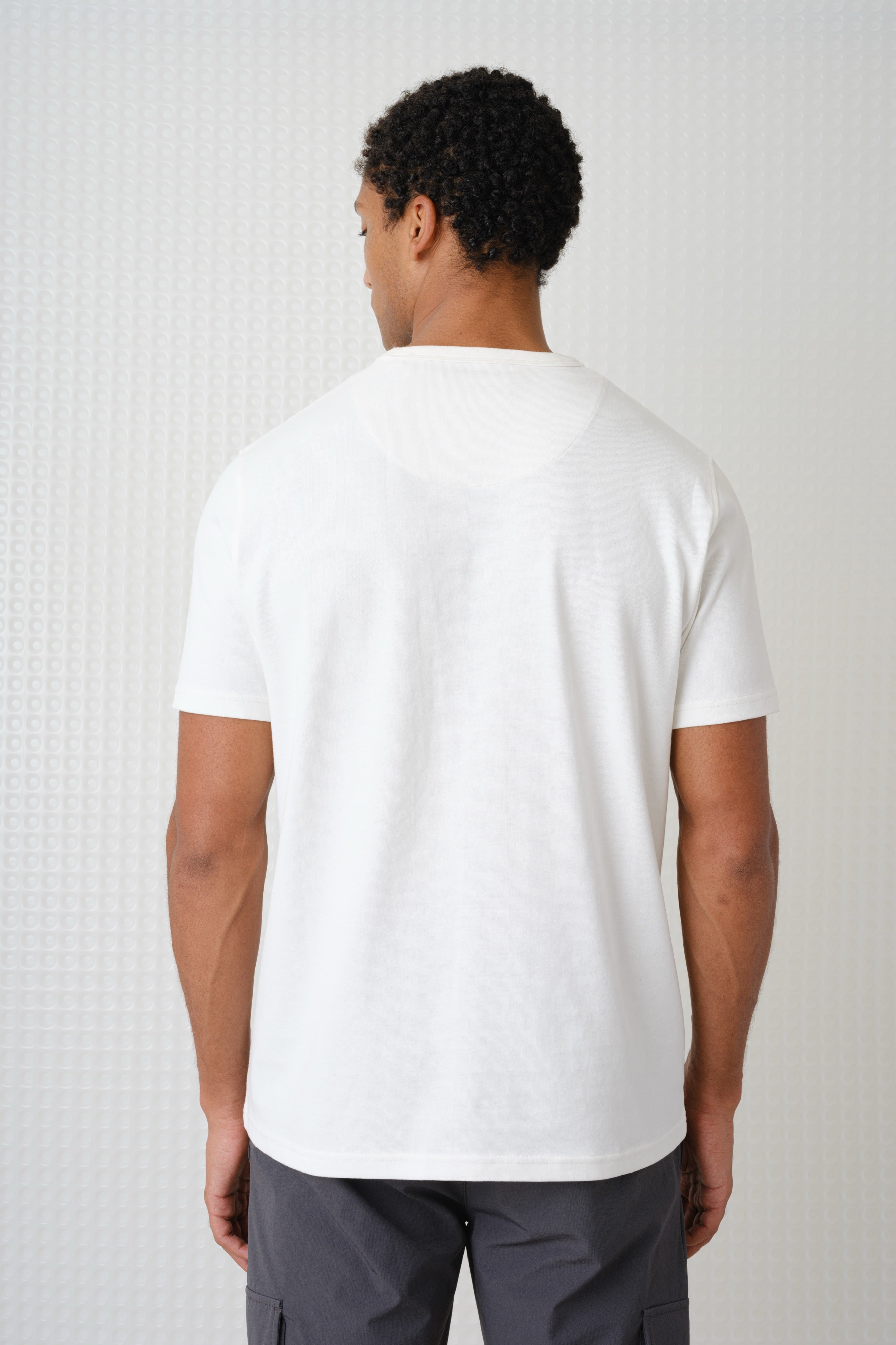 Lander - 230GSM Peached Tee - White