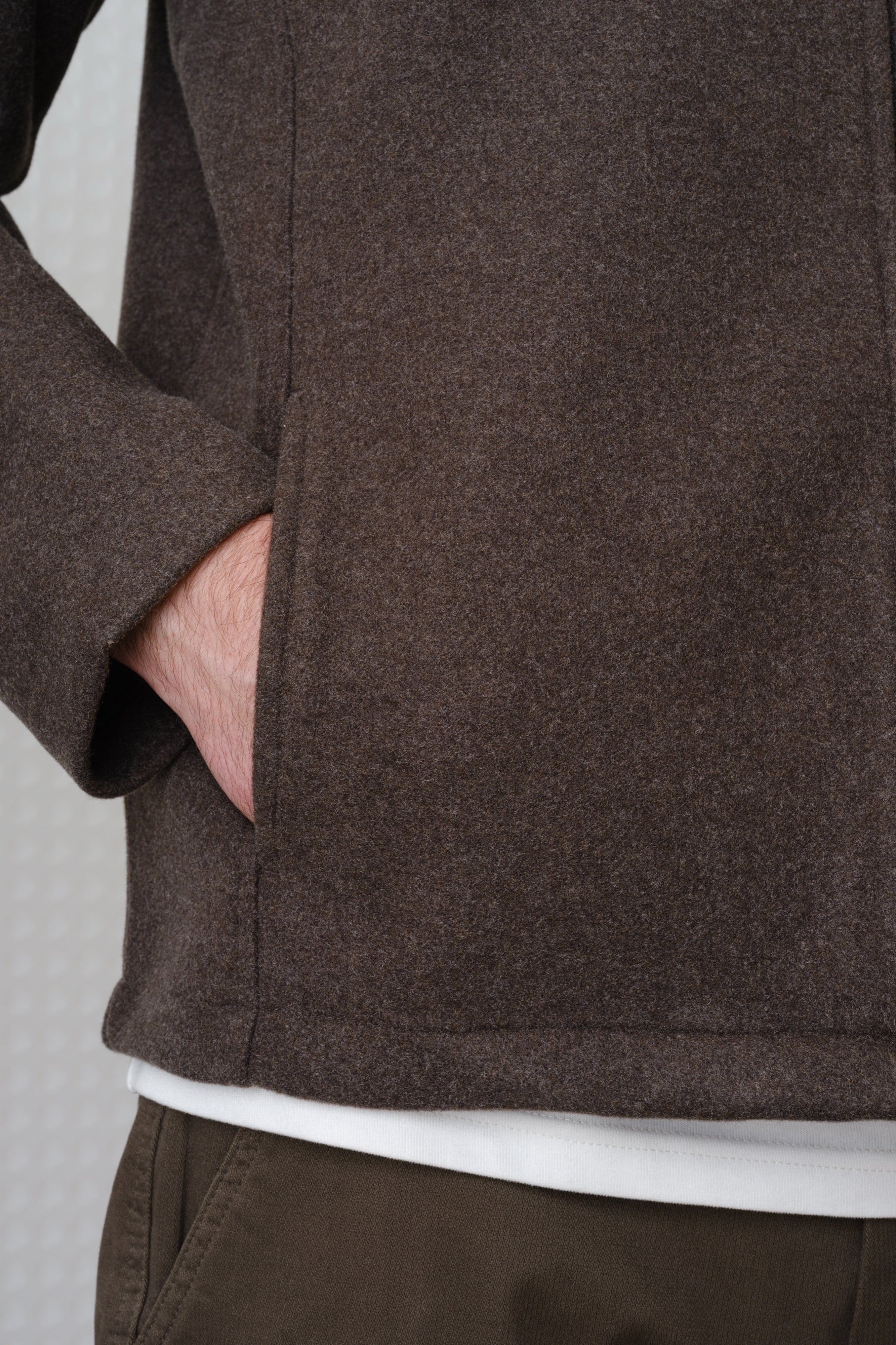 Lark - Hooded Zip Through Sweatshirt - Mink