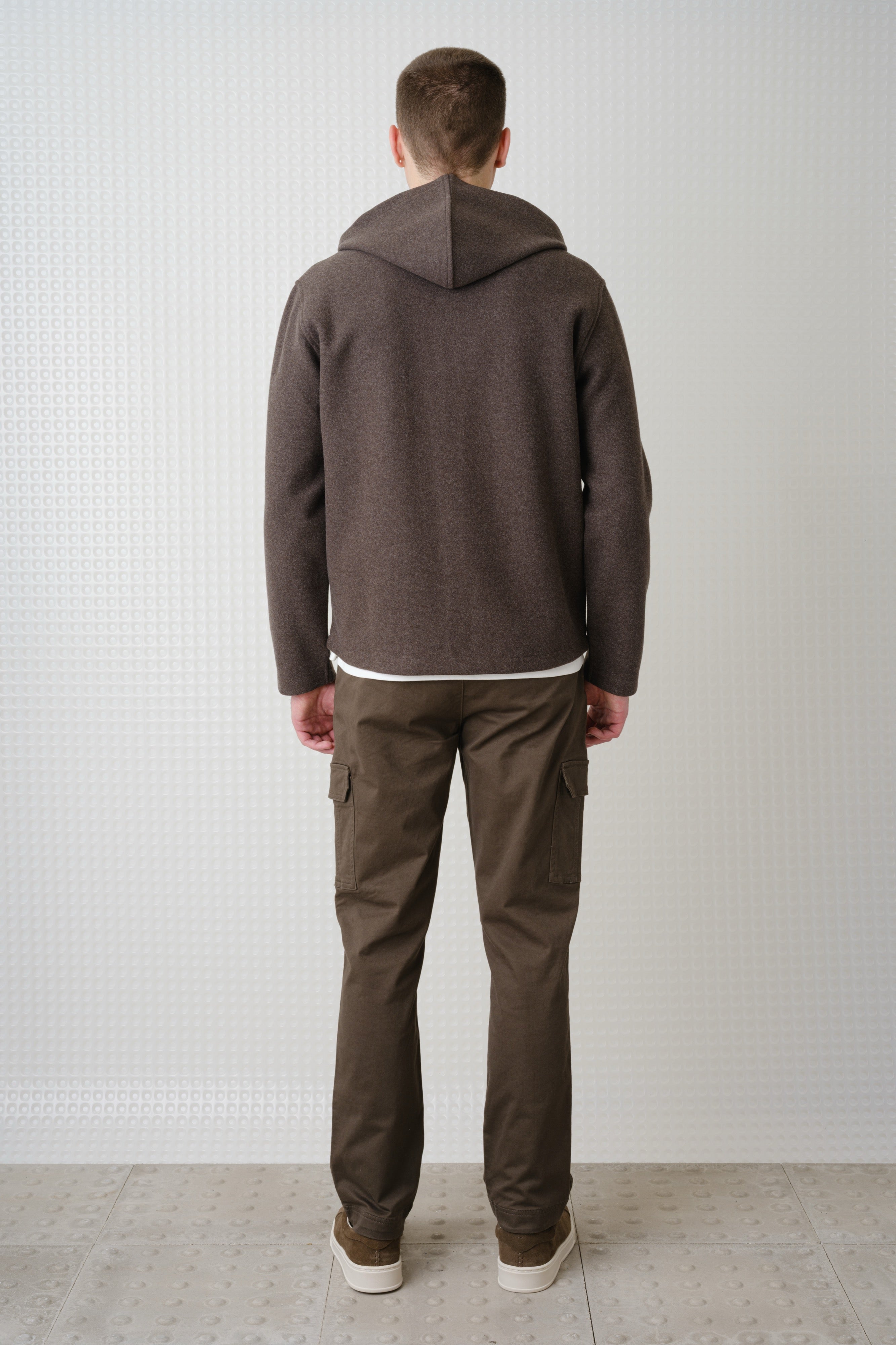 Lark - Hooded Zip Through Sweatshirt - Mink