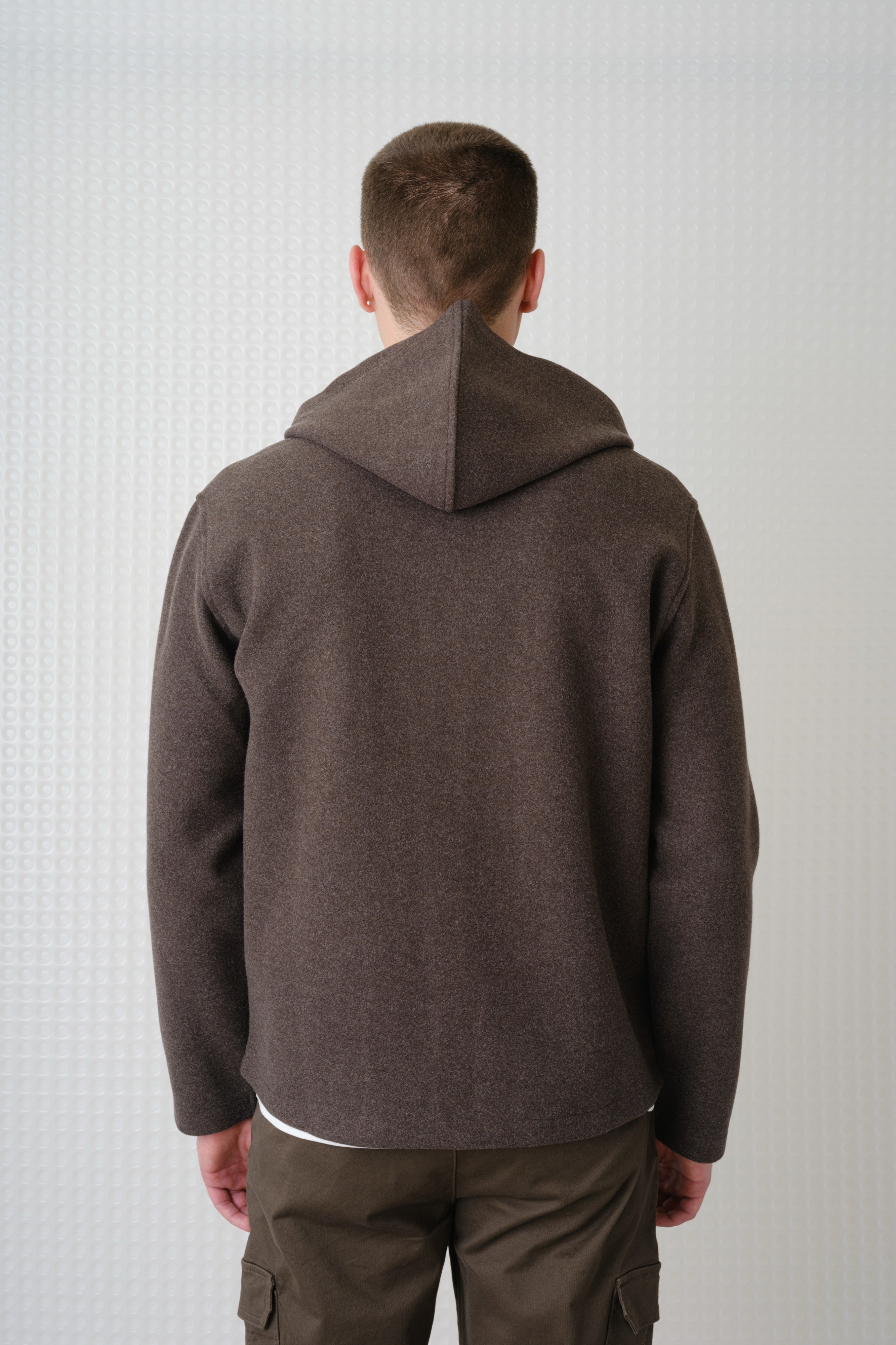 Lark - Hooded Zip Through Sweatshirt - Mink