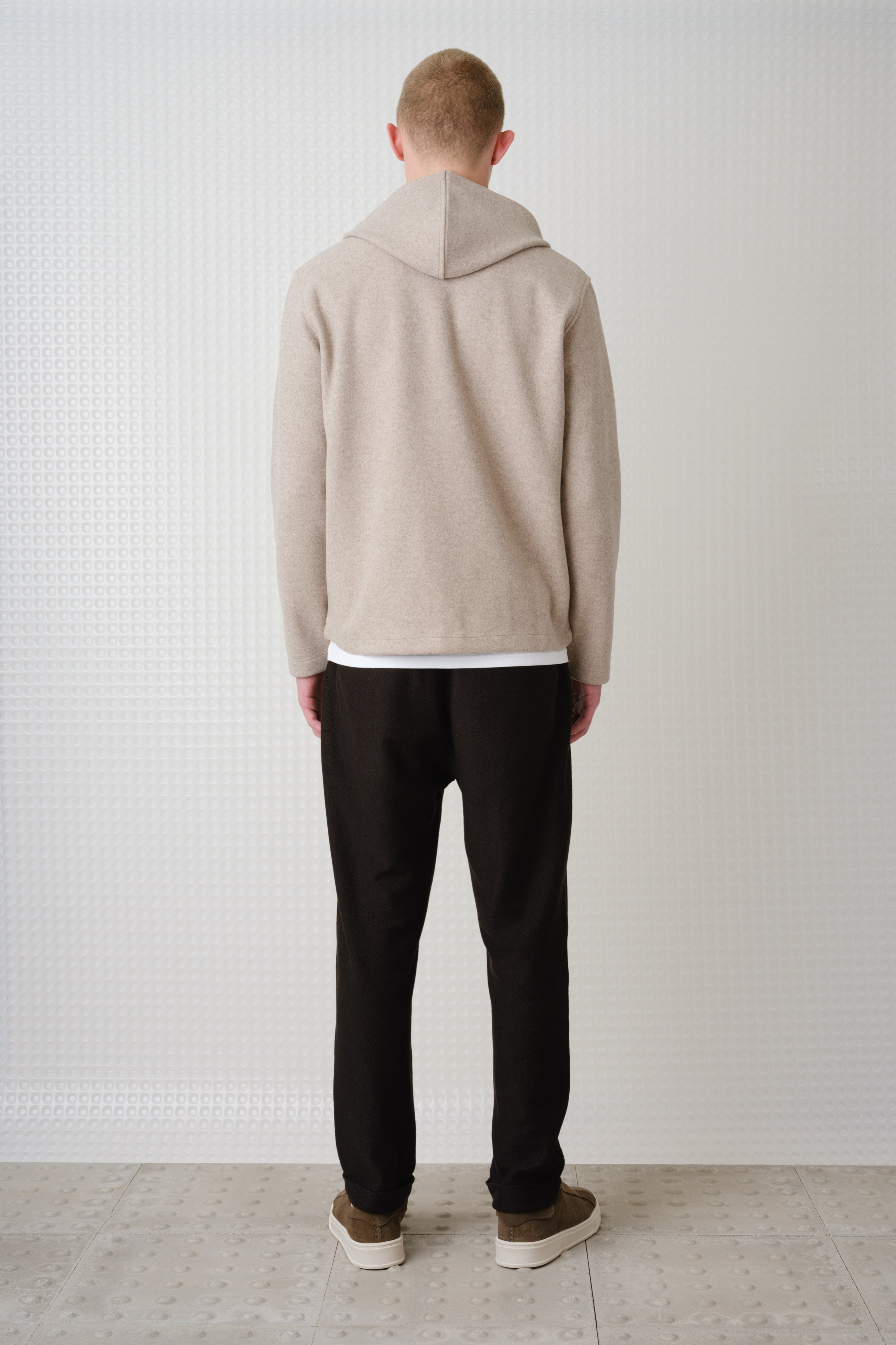 Lark - Hooded Zip Through Sweatshirt - Cloud