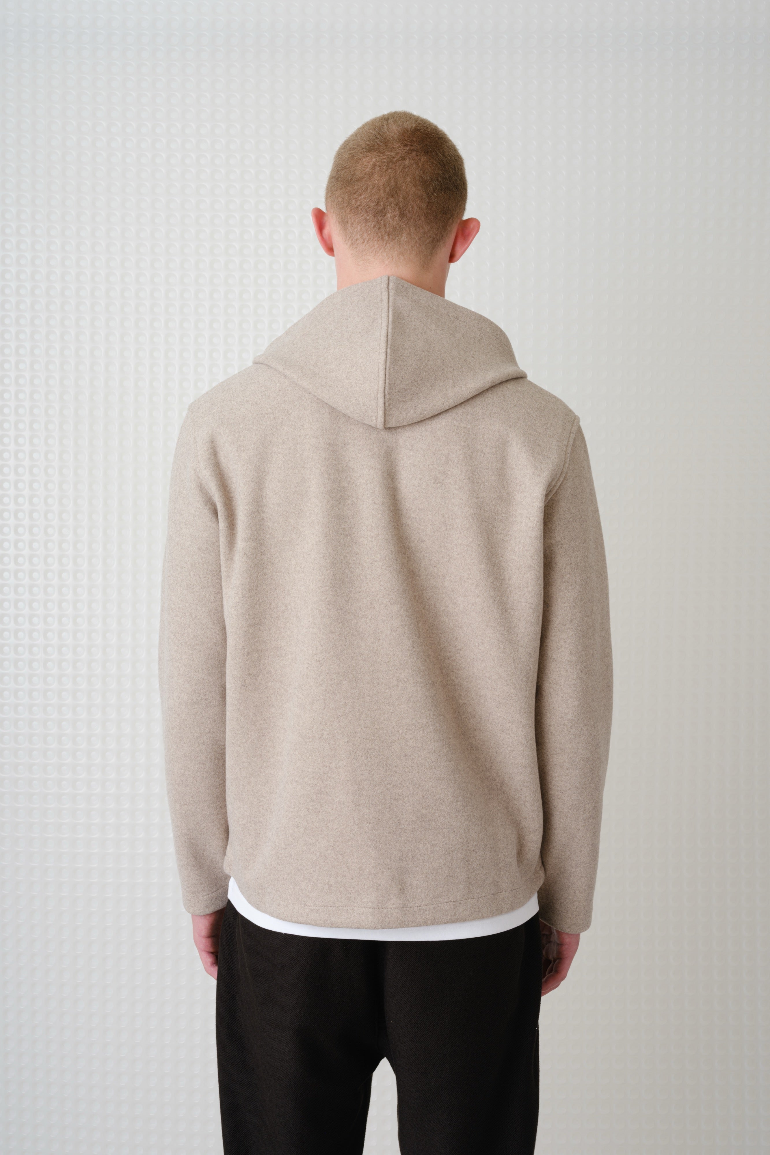 Lark - Hooded Zip Through Sweatshirt - Cloud