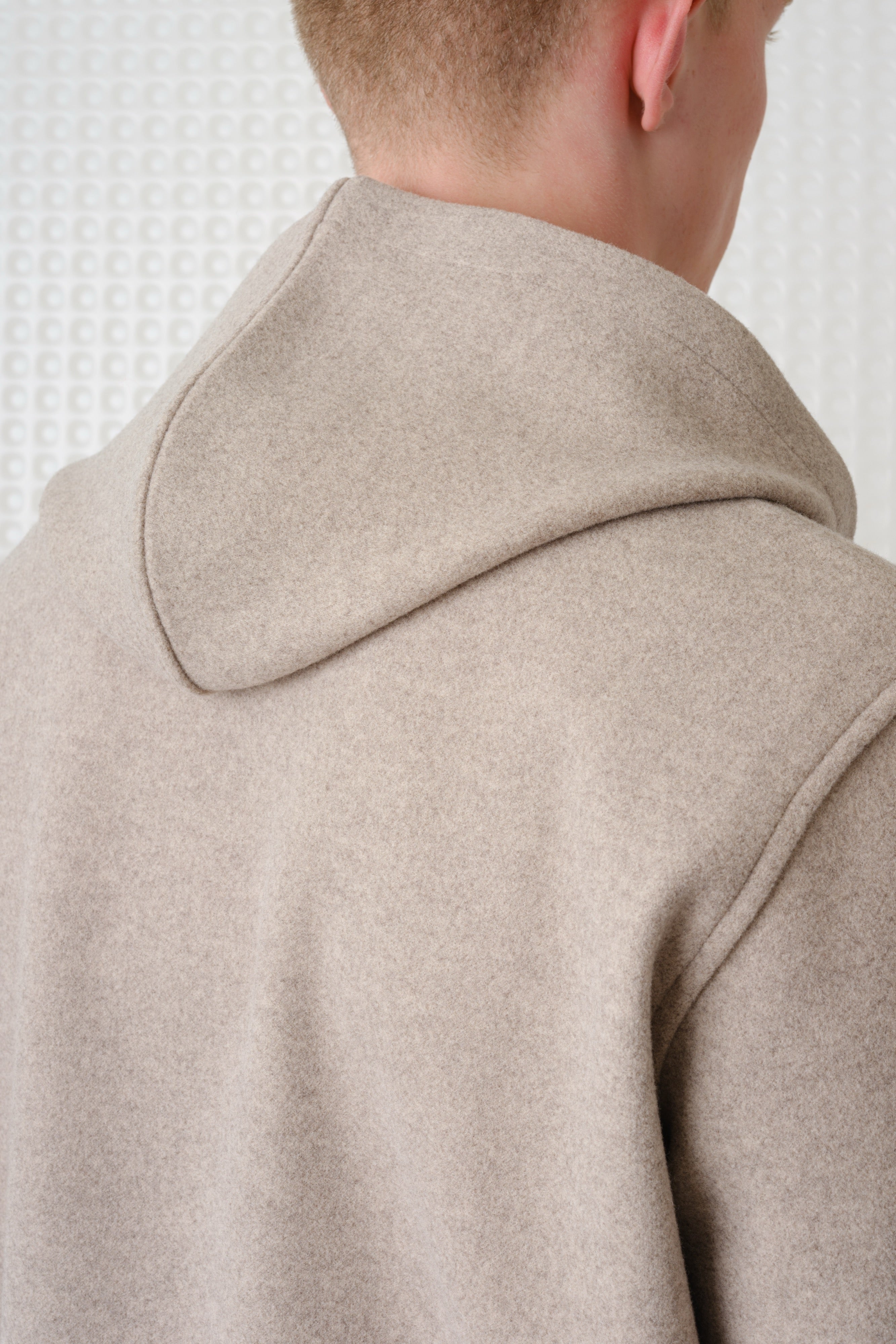 Lark - Hooded Zip Through Sweatshirt - Cloud