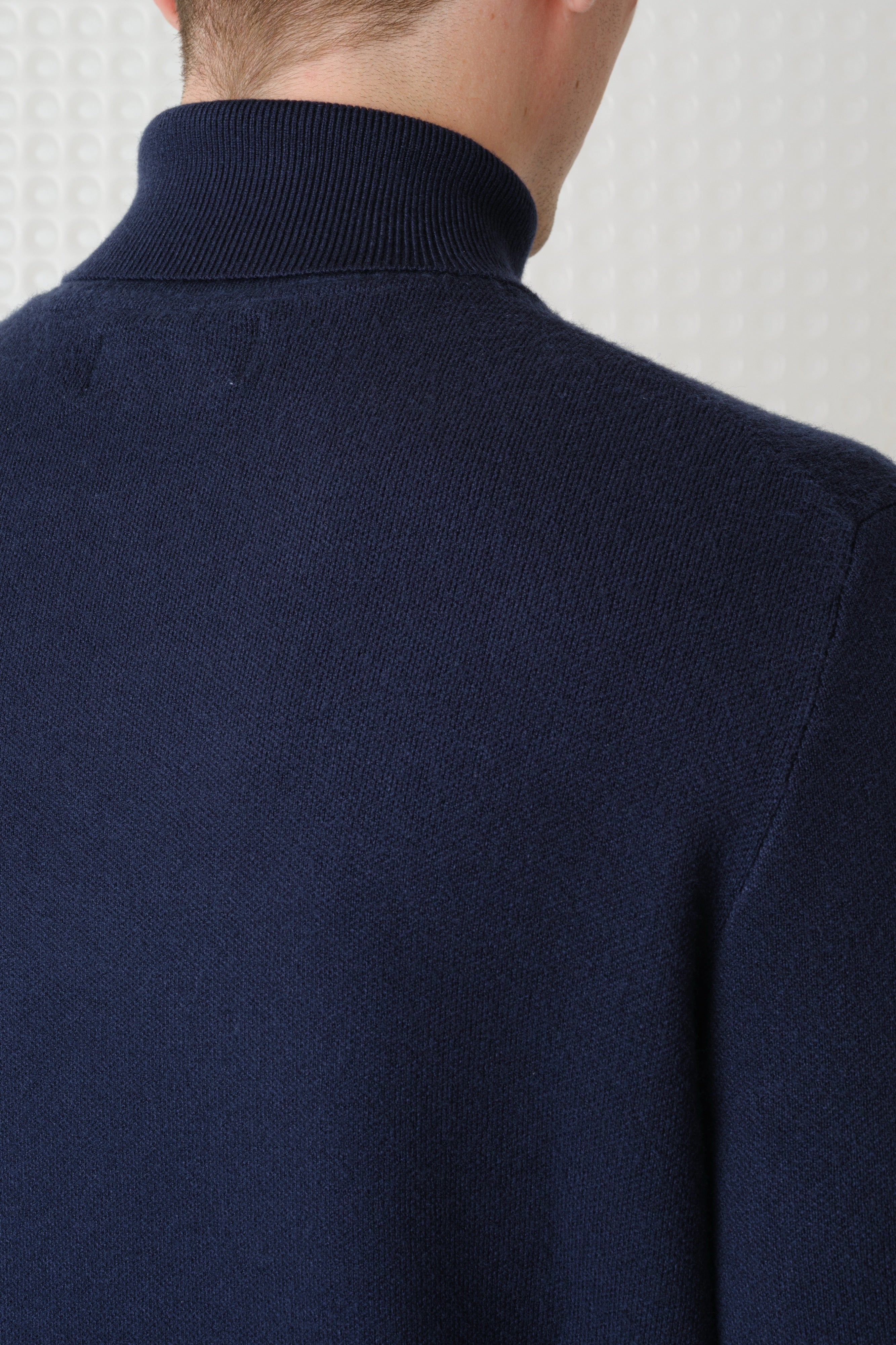 Maltro - Roll Neck Knit - Navy