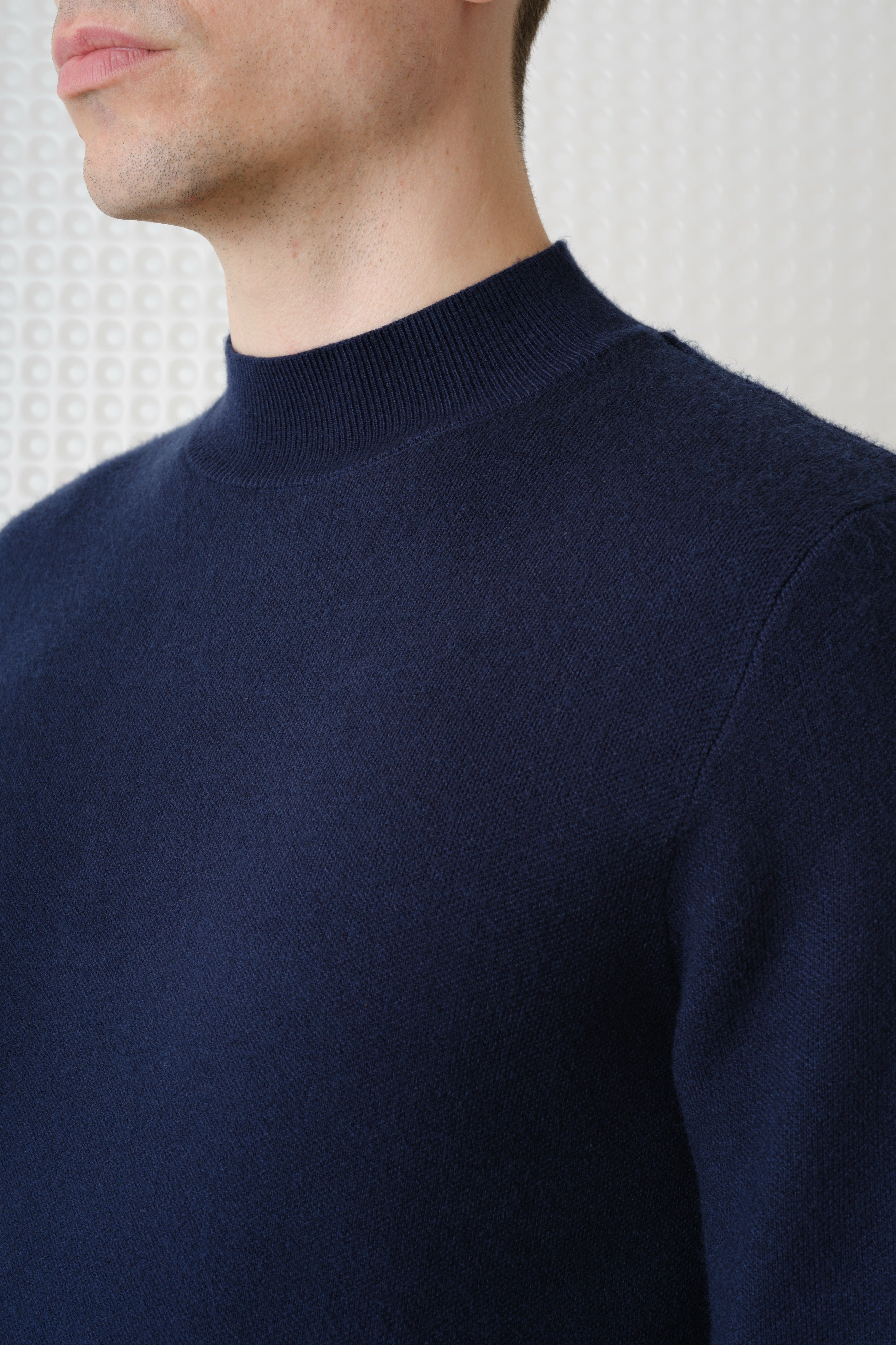Maltro - Turtle Neck Knit - Navy