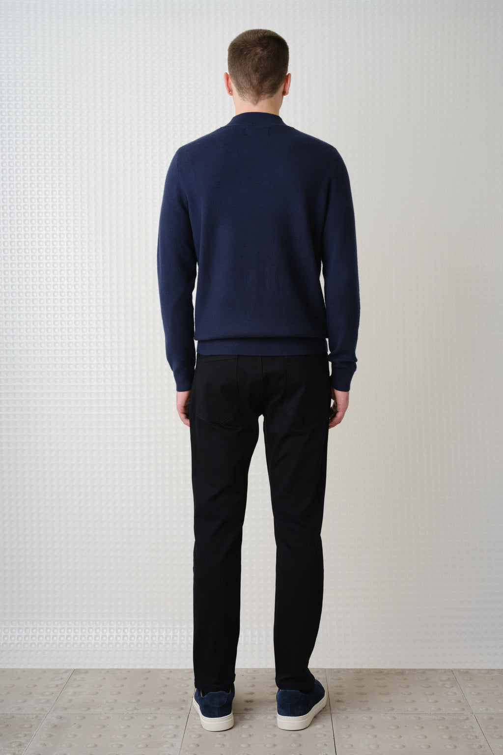 Maltro - Turtle Neck Knit - Navy