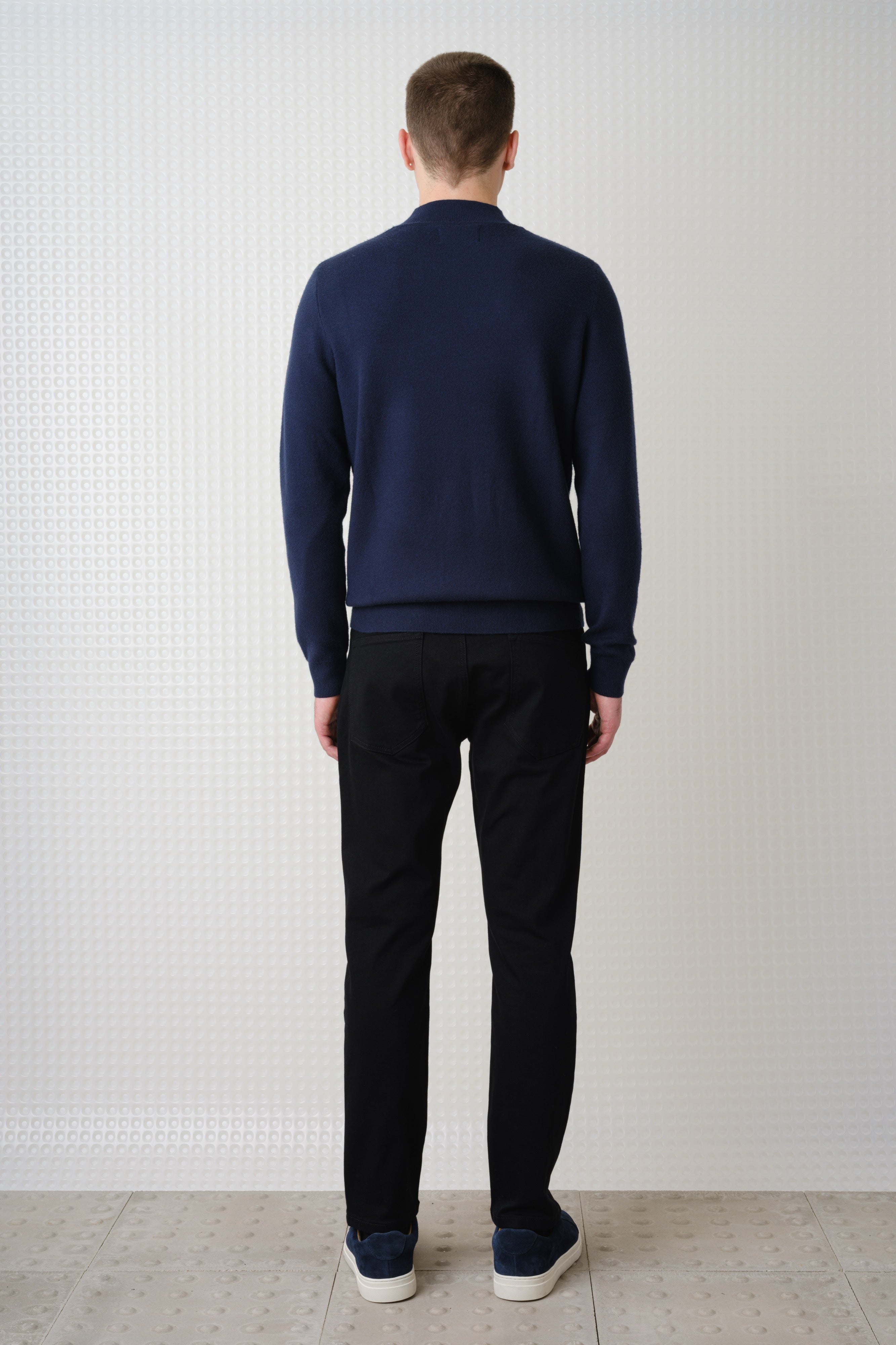 Maltro - Turtle Neck Knit - Navy
